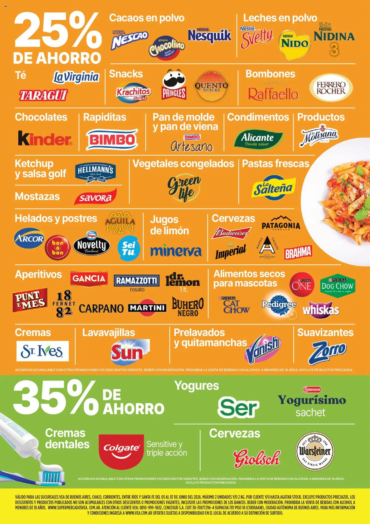 Vea - Ofertas │ válido desde el 05.06.2026 | Página: 5 | Productos: Polvo, Fernet, Salsa Golf, Limón