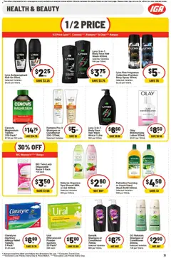 Preview of IGA catalogue - valid from 01/07/2026 | Page: 31 | Products: Shower, Conditioner, Razor, Lemon