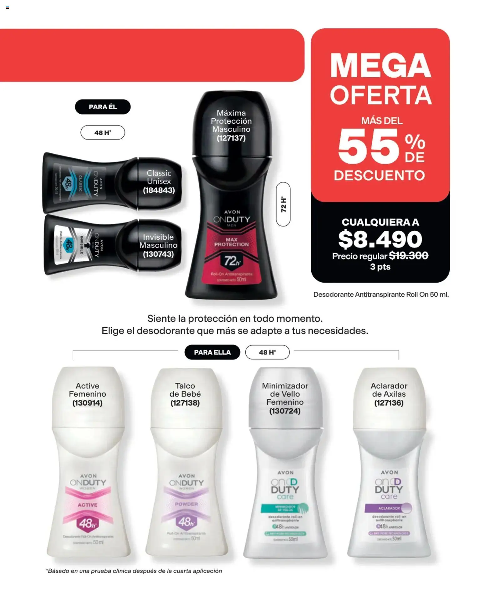 Avon revista - valida desde el 03/08/2026 | Página: 145 | Productos: Desodorante, Antitranspirante