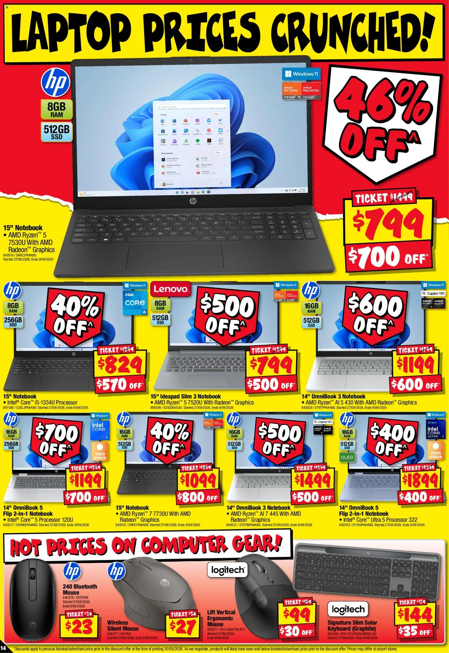 JB Hi-Fi catalogue - valid from 03/09/2026 | Page: 14 | Products: Ergonomic, Computer, Keyboard, Laptop