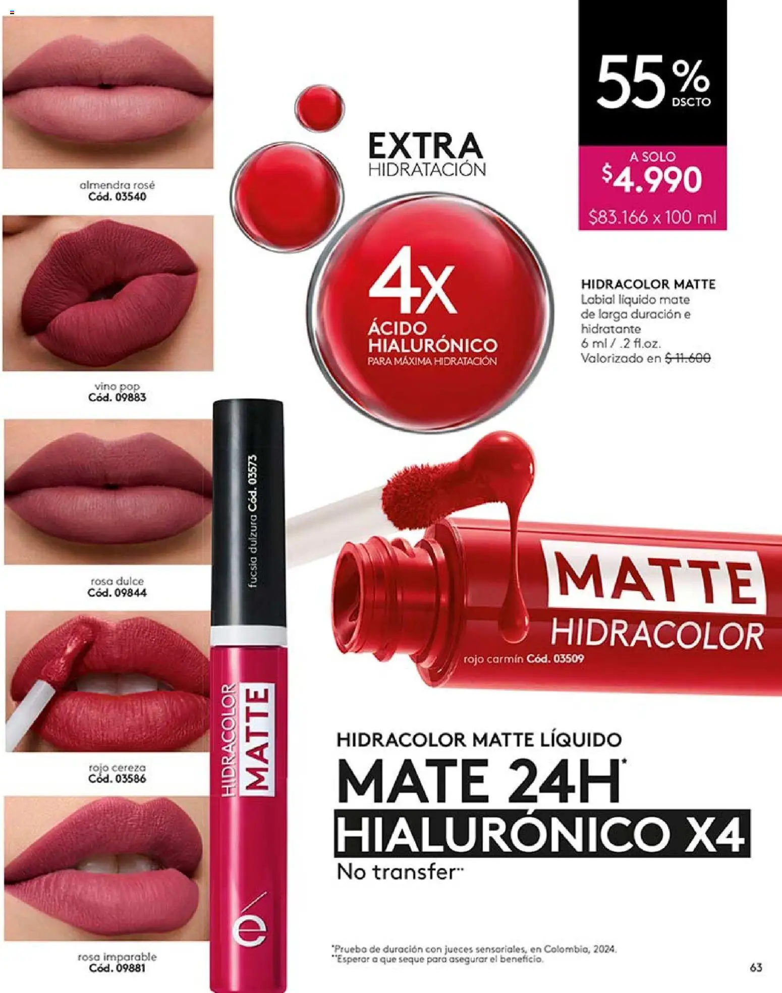 Catálogo Ésika Campaña 9 │ válido desde el 17.05.2026 | Página: 67 | Productos: Almendra, Mate, Vino, Labial