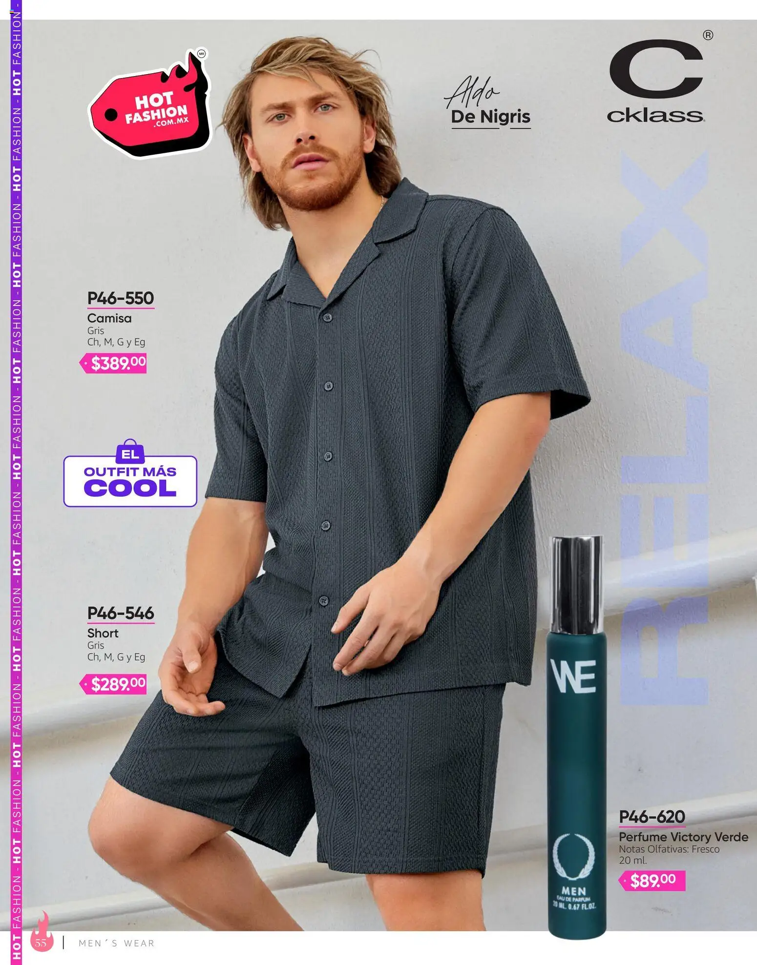 Nuevas ofertas de Cklass válidas en toda la República Mexicana desde el 03/08/2026. ¡Encuentra las mejores ofertas en Cklass catálogo Hot Fashion Ropa! | Página: 56 | Productos: Camisa, Short, Perfume