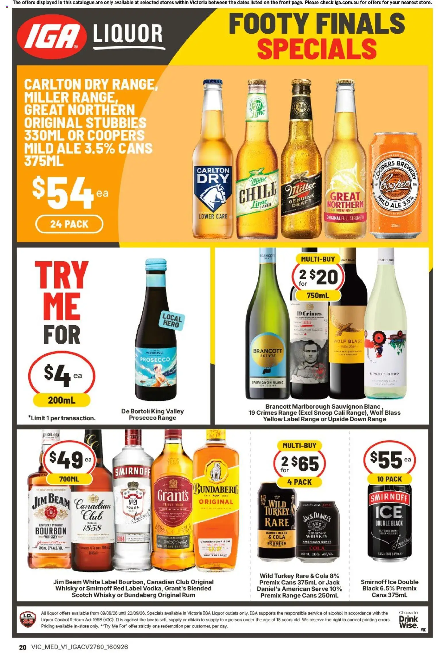 IGA catalogue - valid from 16/09/2026 | Page: 2 | Products: Alcohol, Vodka, Turkey, Ice