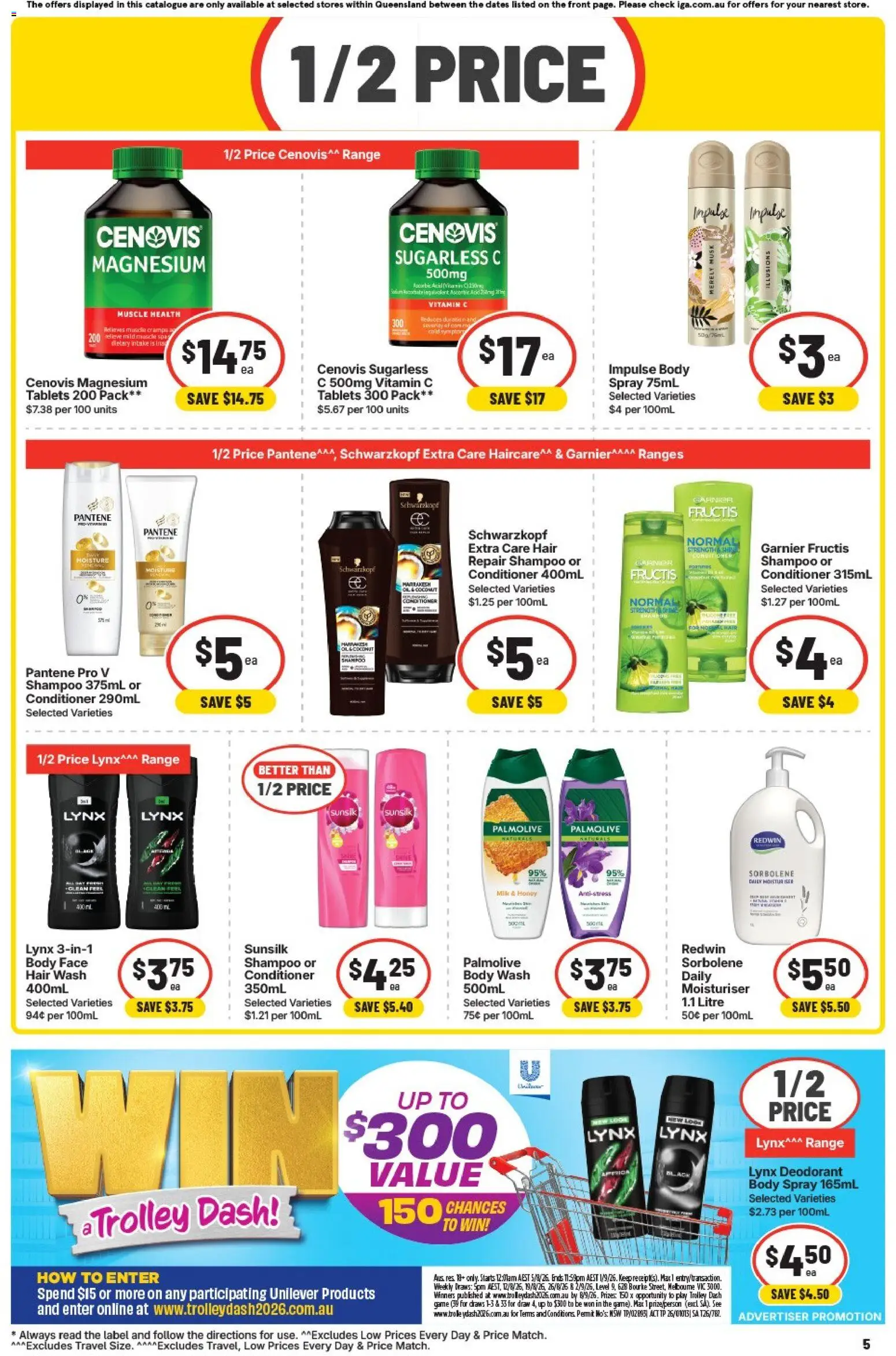 IGA catalogue - valid from 02/08/2026 | Page: 12 | Products: Conditioner, Moisturiser, Game, Tablets