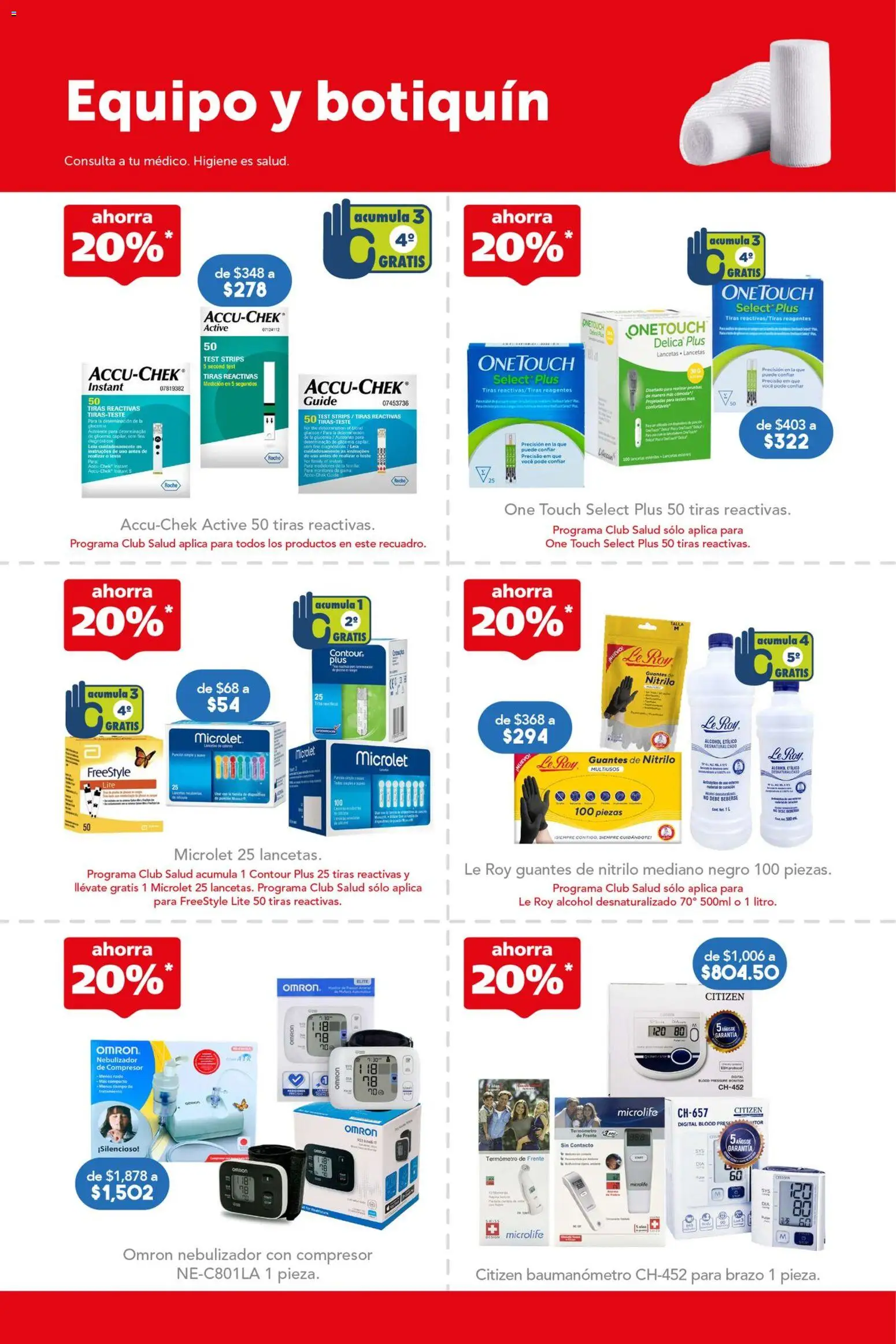 Nuevas ofertas de Farmacia San Pablo válidas en toda la República Mexicana desde el 17.05.2026. ¡Encuentra las mejores ofertas en Farmacia San Pablo catálogo! | Página: 10 | Productos: Termómetro, Guantes, Nebulizador