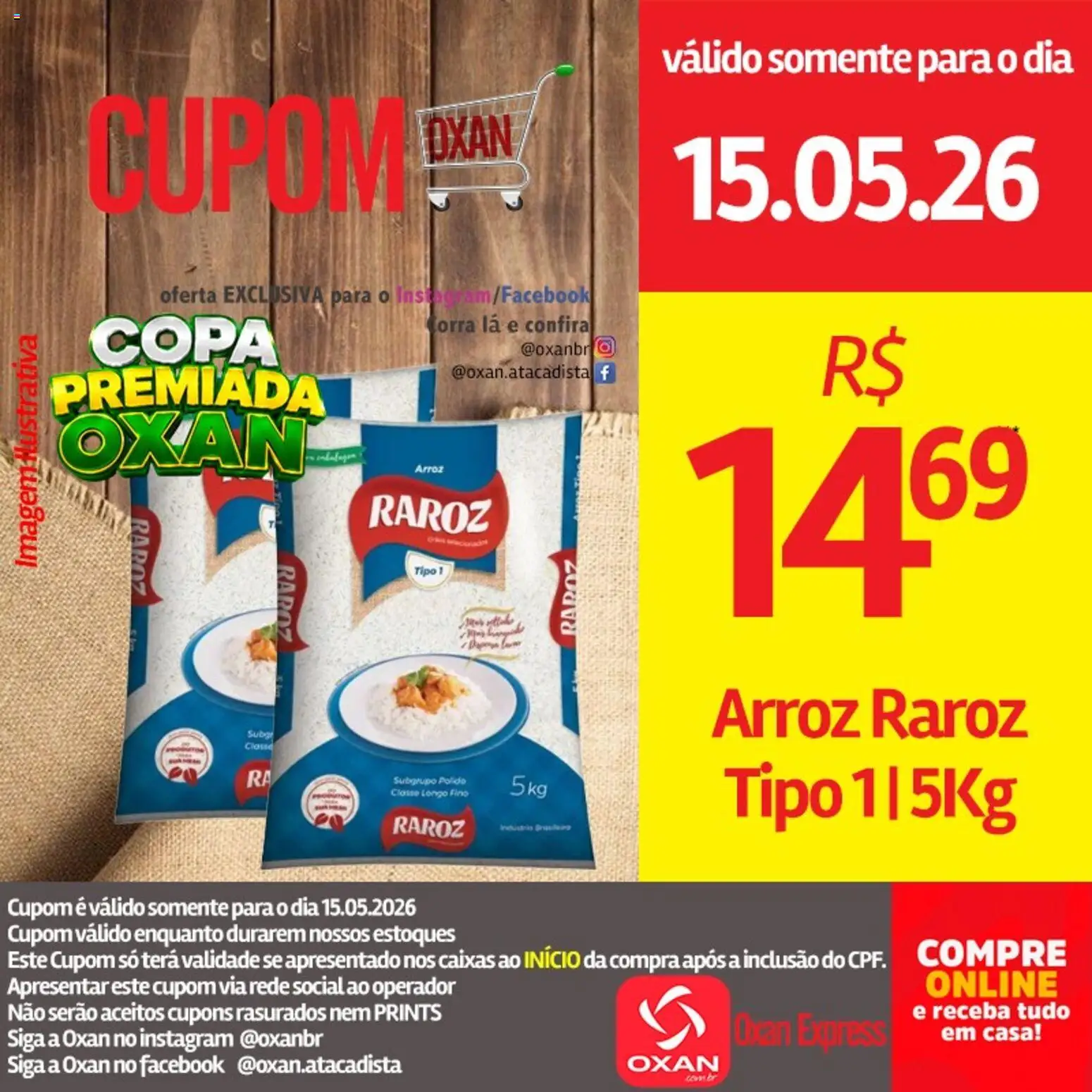 Oxan Atacadista Folheto - válido de 15.05.2026 | Página: 13 | Produtos: Copa, Arroz