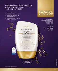 Vista previa de folleto L'Bel - Campaňa 6 de la L'Bel válido desde 04.04.2026 | Página: 57 | Productos: Protector solar