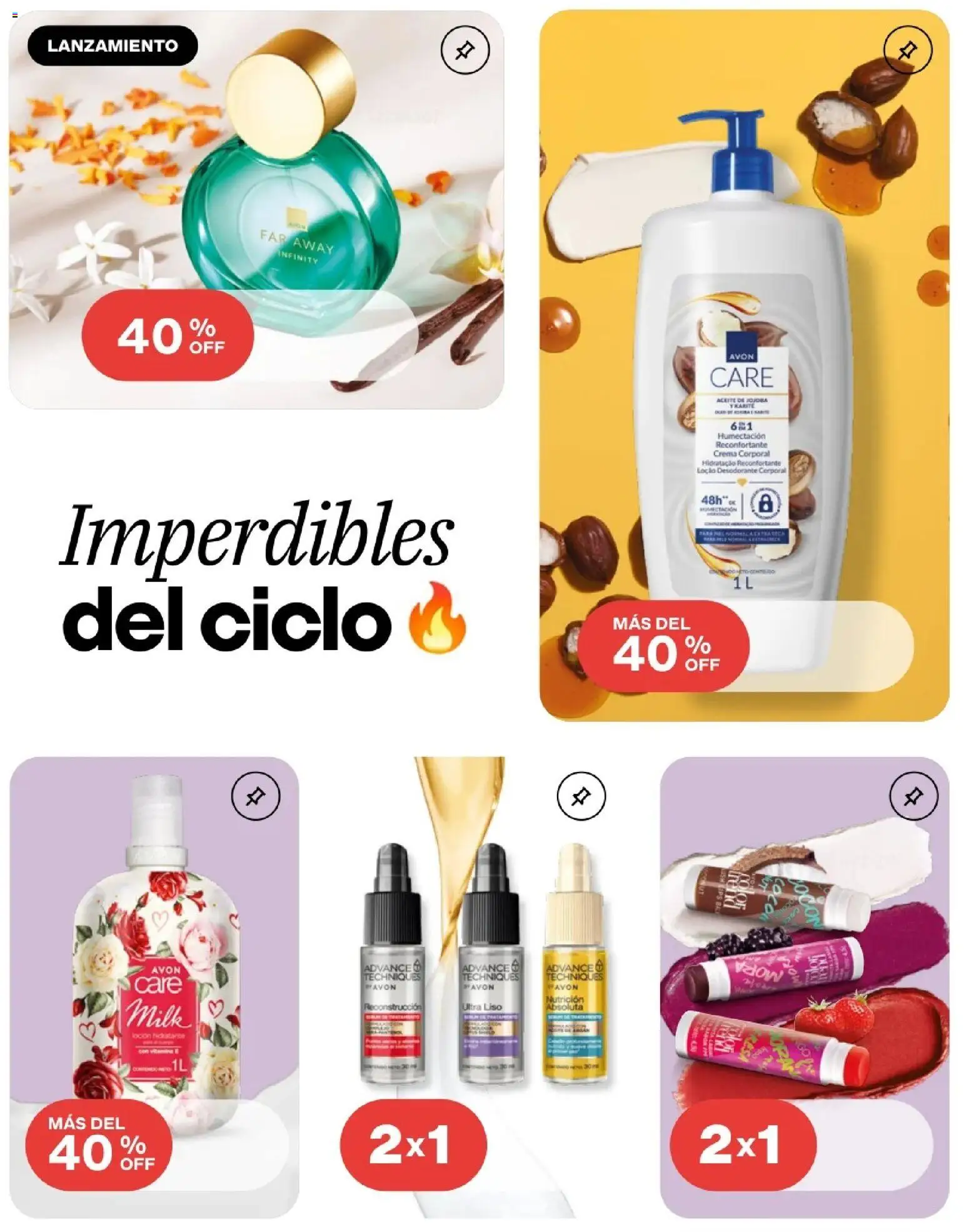 Avon revista - valida desde el 29/07/2026 | Página: 2 | Productos: Crema, Loción, Mora, Aceite