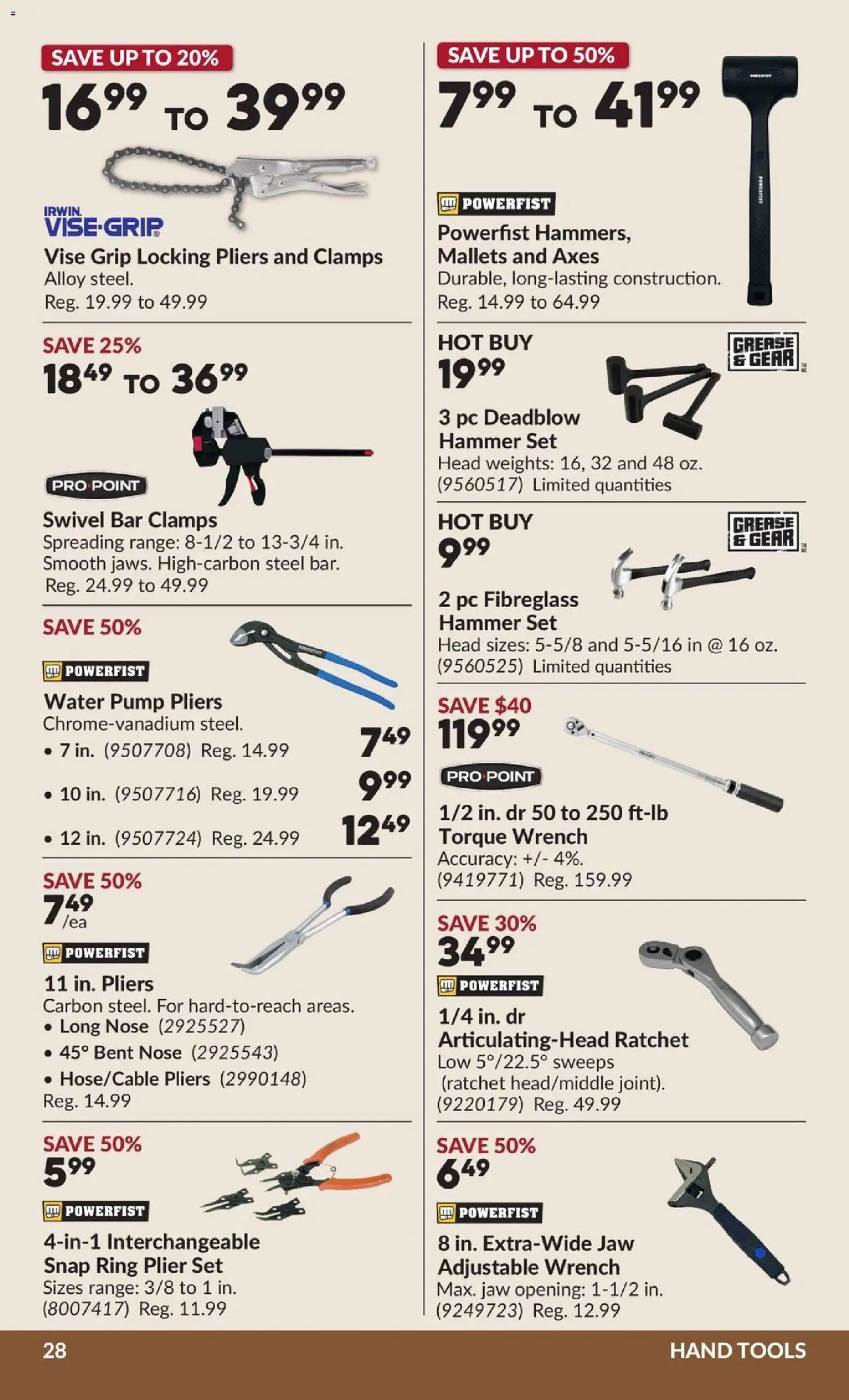Princess Auto flyer valid from Oct 6, 2026 | Page: 34 | Products: PC, Water, Hand tools, Tools