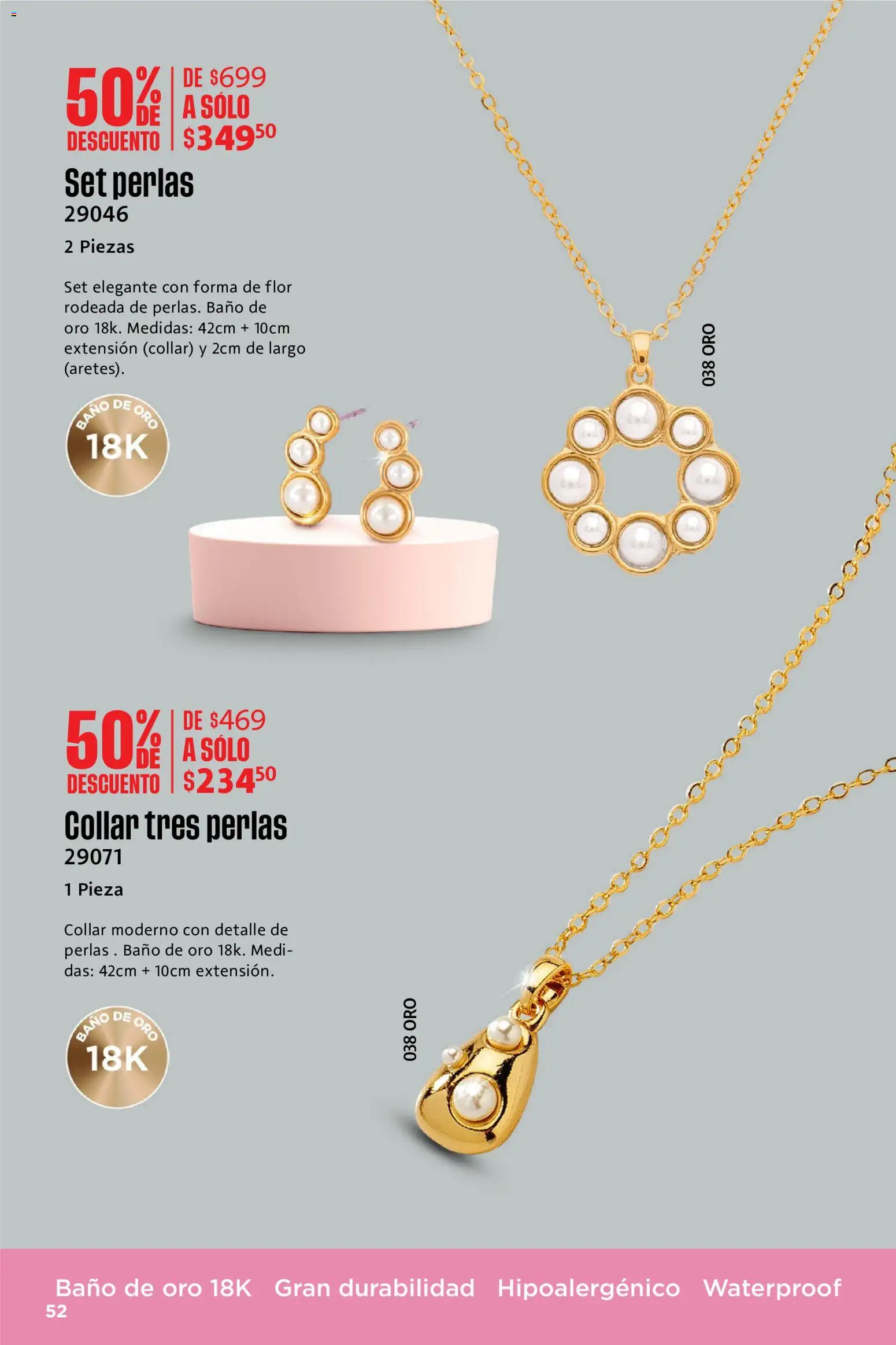 Nuevas ofertas de Ilusión válidas en toda la República Mexicana desde el 01.06.2026. ¡Encuentra las mejores ofertas en Ilusión catálogo Rebajas de Verano! | Página: 52 | Productos: Extensión, Collar, Baño