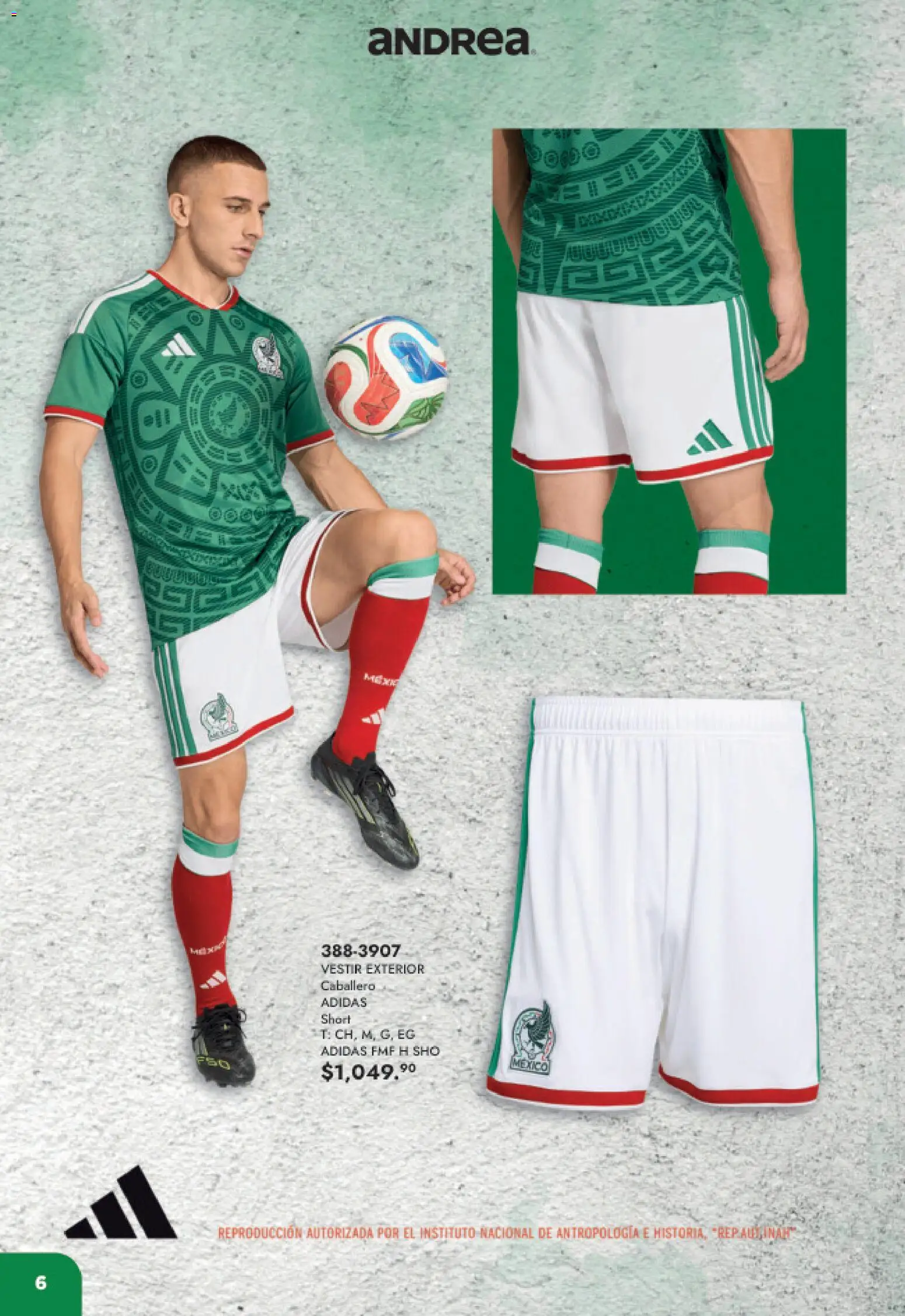 Nuevas ofertas de Andrea válidas en toda la República Mexicana desde el 17.05.2026. ¡Encuentra las mejores ofertas en Andrea catálogo Listos para ganar! | Página: 6 | Productos: Short