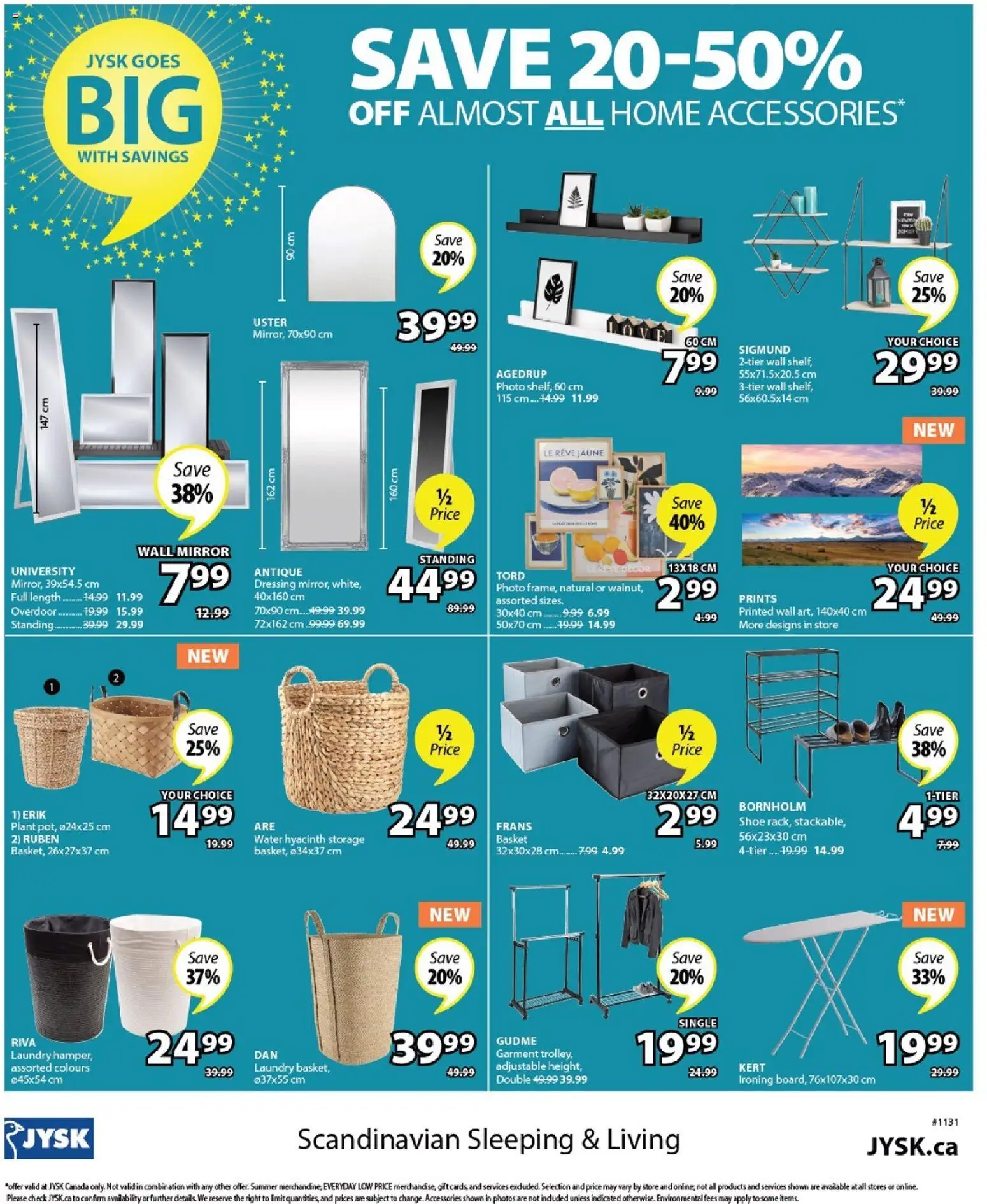 JYSK flyer valid from 07.05.2026 | Page: 34 | Products: Basket, Mirror
