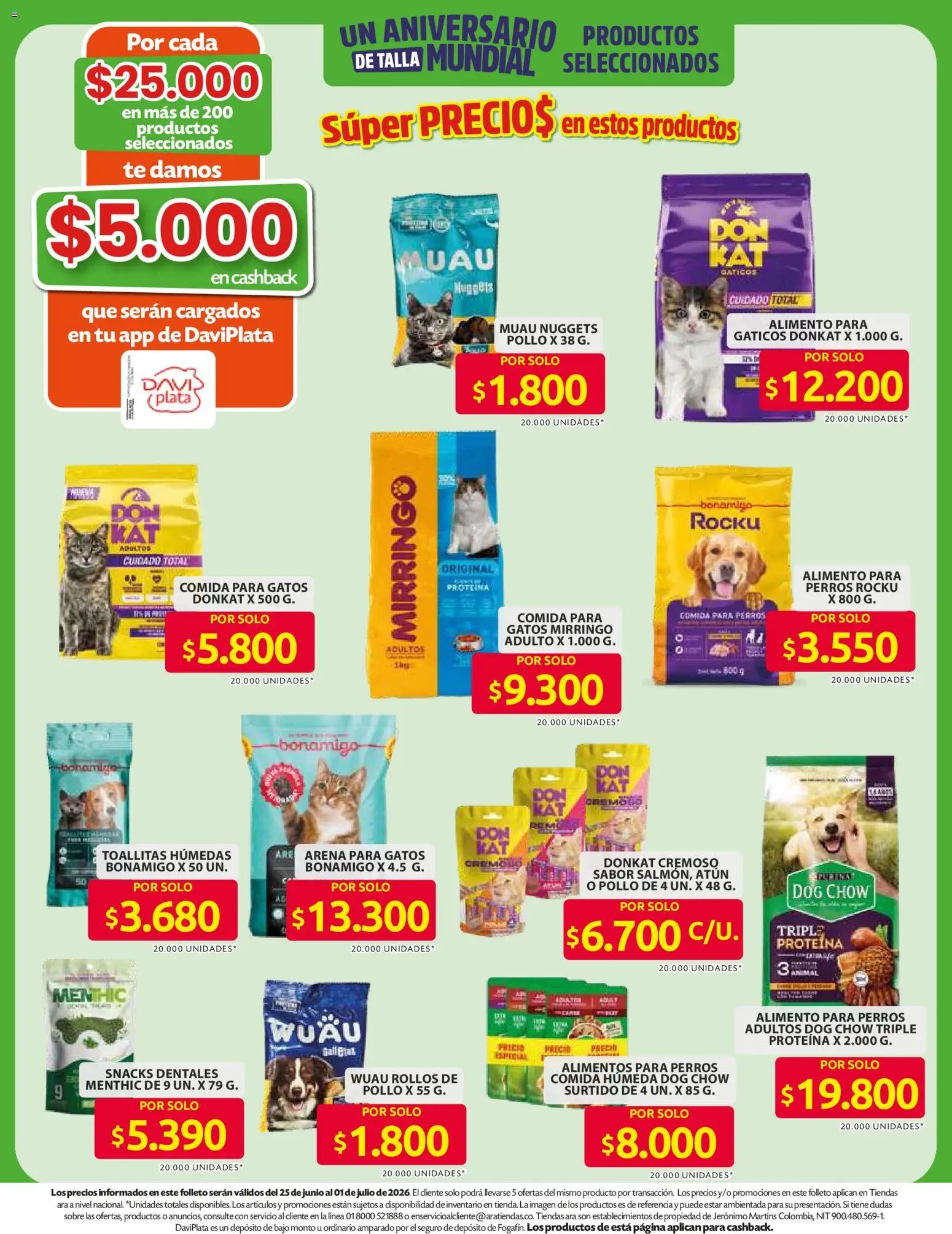 Ara revista - valida desde el 11/06/2026 | Página: 14 | Productos: Té, Pollo, Atún, Sobre