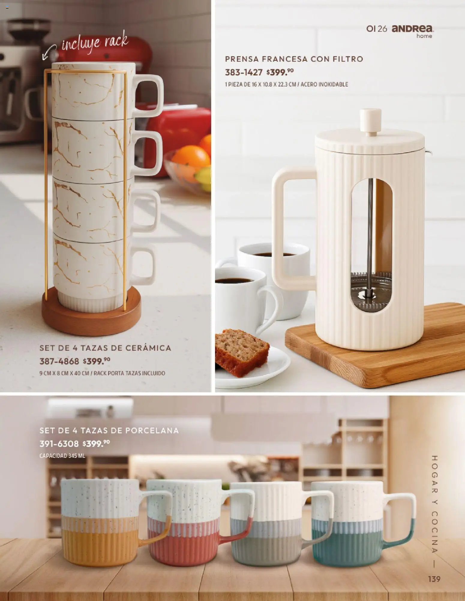 Nuevas ofertas de Andrea válidas en toda la República Mexicana desde el 01/09/2026. ¡Encuentra las mejores ofertas en Andrea catálogo Home! | Página: 139