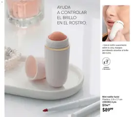 Vista previa de Mini rodillo facial, Plástico. 2.9 x 7.7 cm (200382) 6 pts, nuevo folleto de la tienda, válido en México a partir del 24.04.2026 | Página: 75 | Productos: Brillo, Rodillo, Sobre