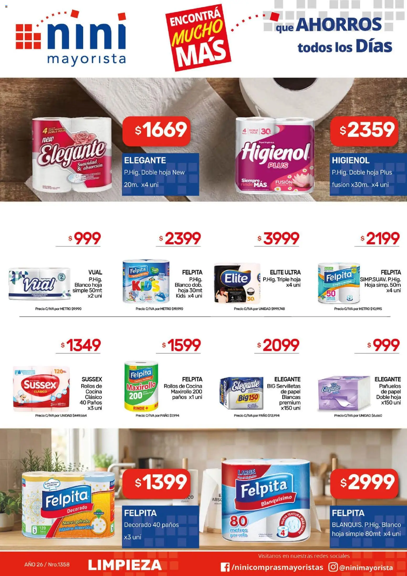 NINI Mayorista ofertas │ válido desde el 04.05.2026 | Página: 8 | Productos: Cocina, Servilletas