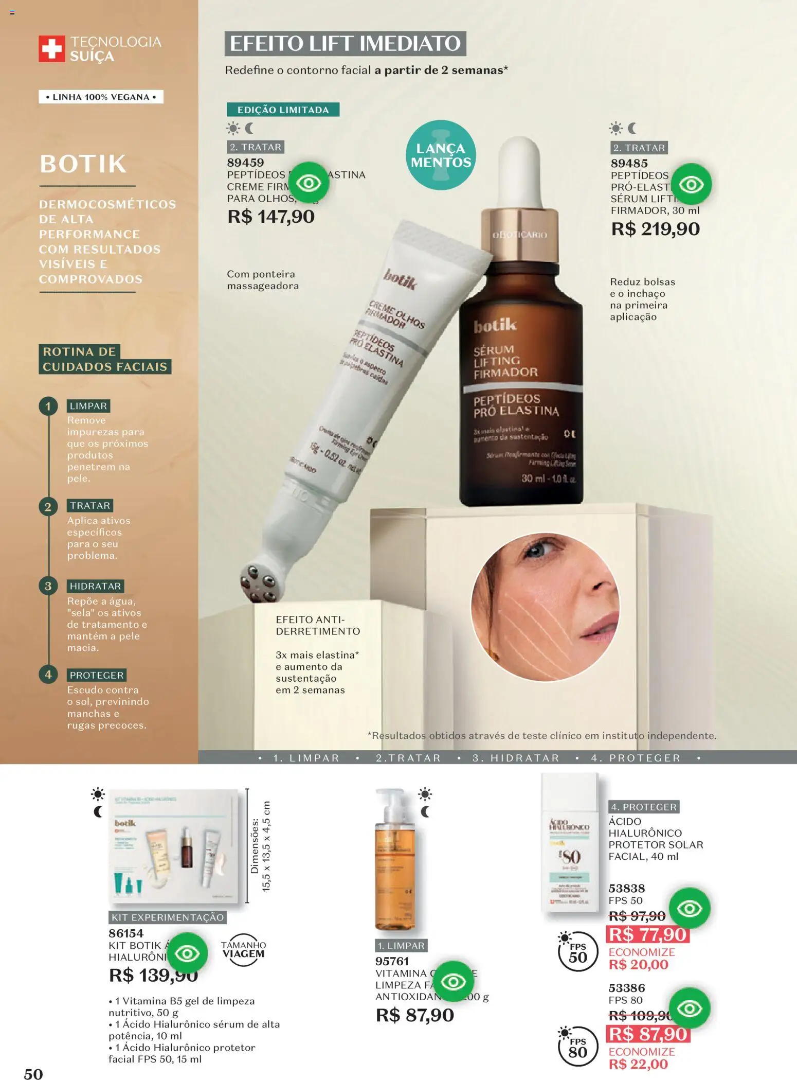 O Boticário Folheto - válido de 10/08/2026 | Página: 54 | Produtos: Protetor solar, Sérum, Gel de limpeza, Creme
