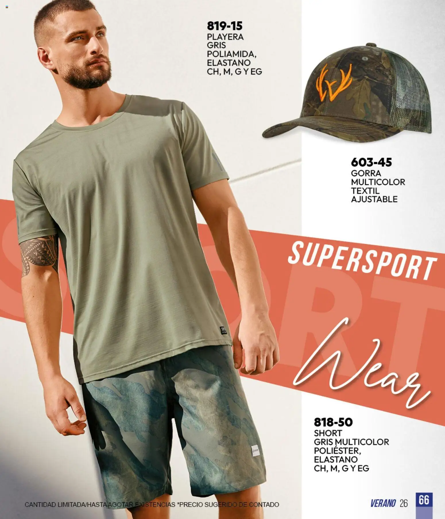 Nuevas ofertas de Cklass válidas en toda la República Mexicana desde el 05.03.2026. ¡Encuentra las mejores ofertas en Cklass catálogo Verano Sportbrands Dama! | Página: 230 | Productos: Gorra, Playera, Short