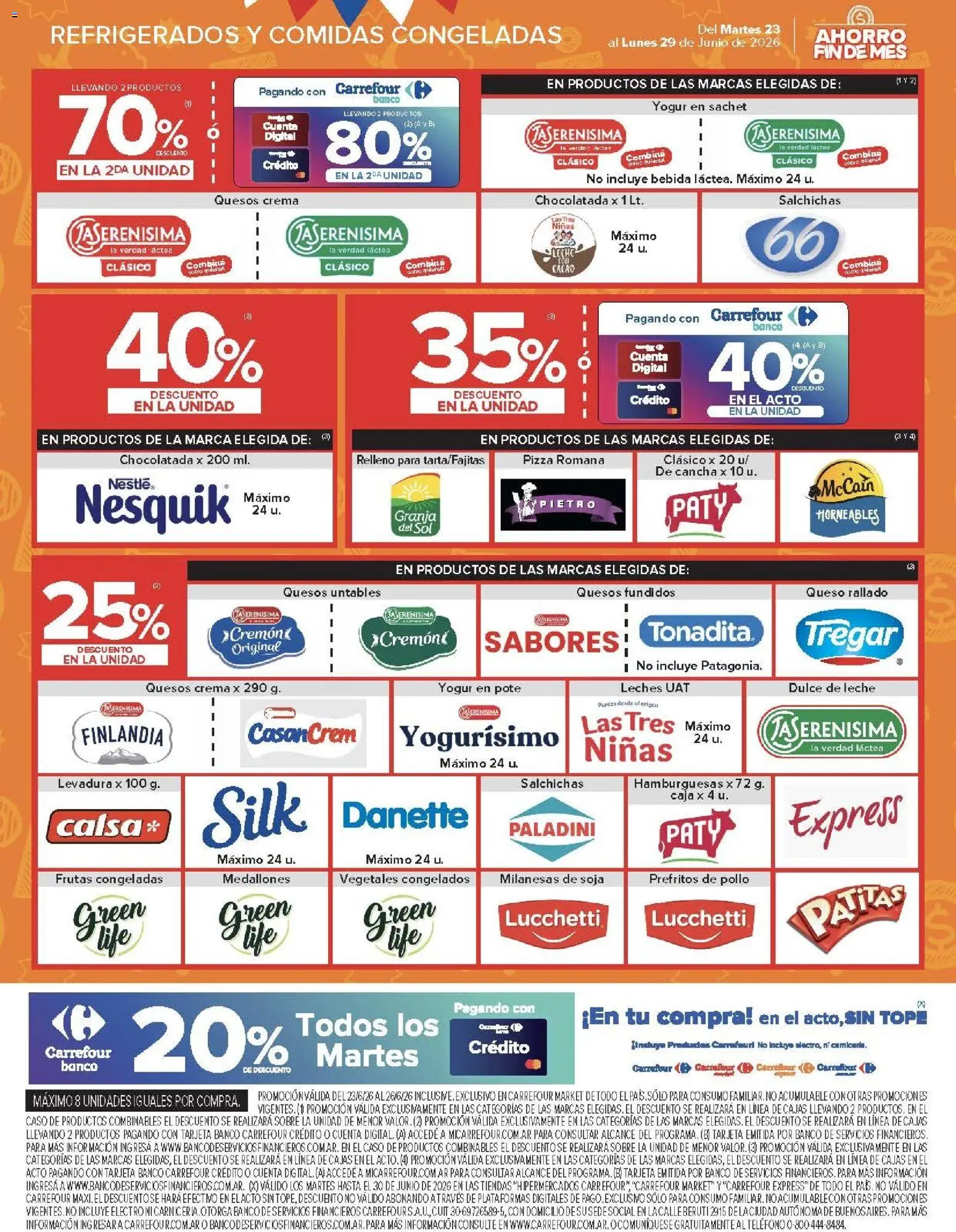 Carrefour Market catálogo │ válido desde el 23/06/2026 | Página: 12 | Productos: Teléfono, Pollo, Caja, Pizza