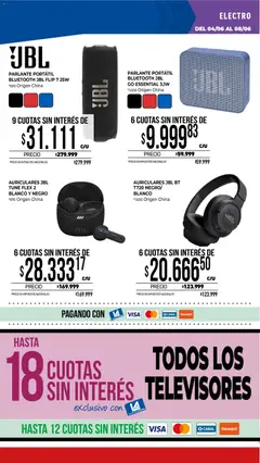 Vista previa La Anonima catálogo válido desde el 04.06.2026 | Página: 36 | Productos: Auriculares, Parlante
