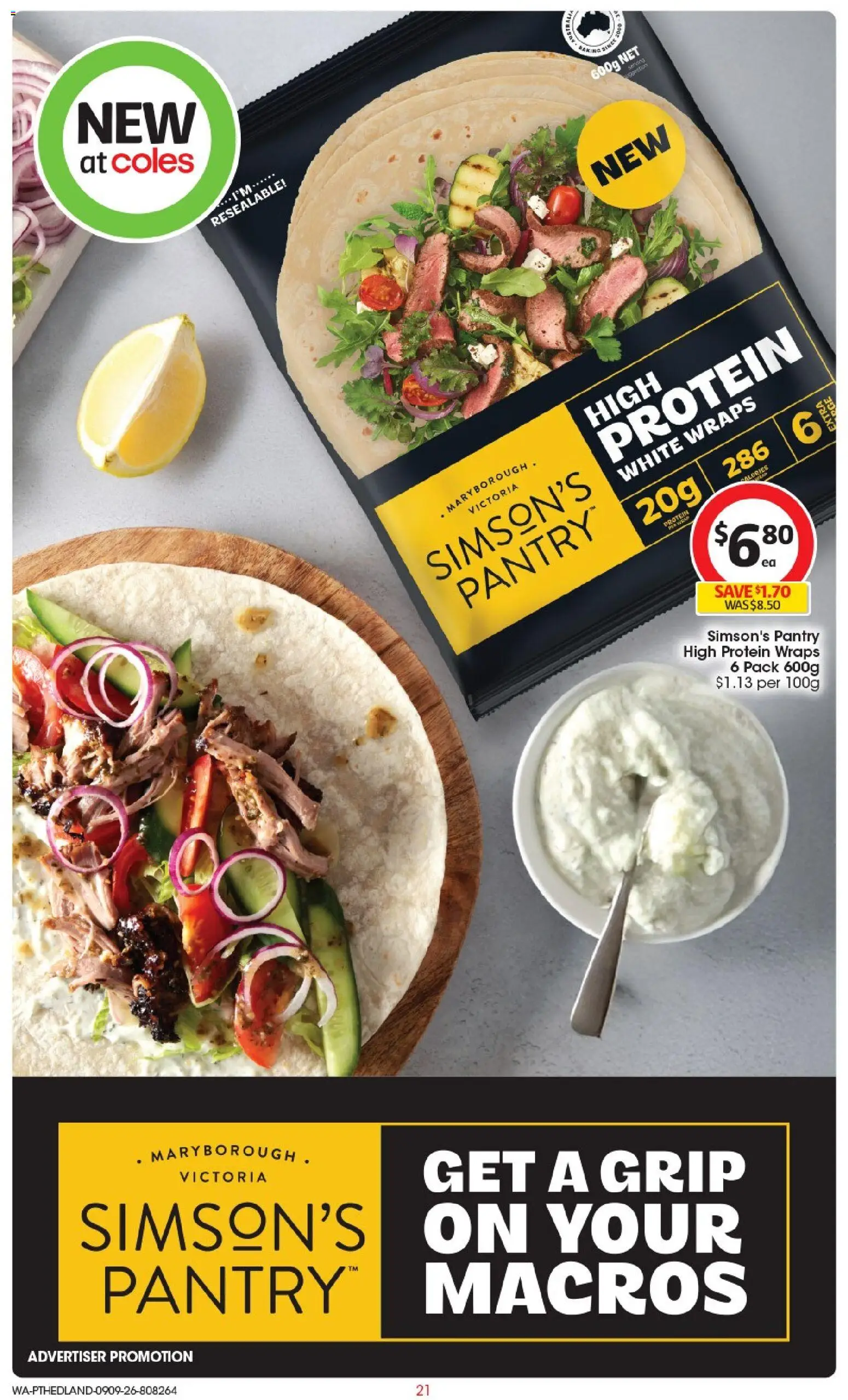 Coles catalogue - valid from 09/09/2026 | Page: 21 | Products: Butter, Bread, Vanilla, Bakery