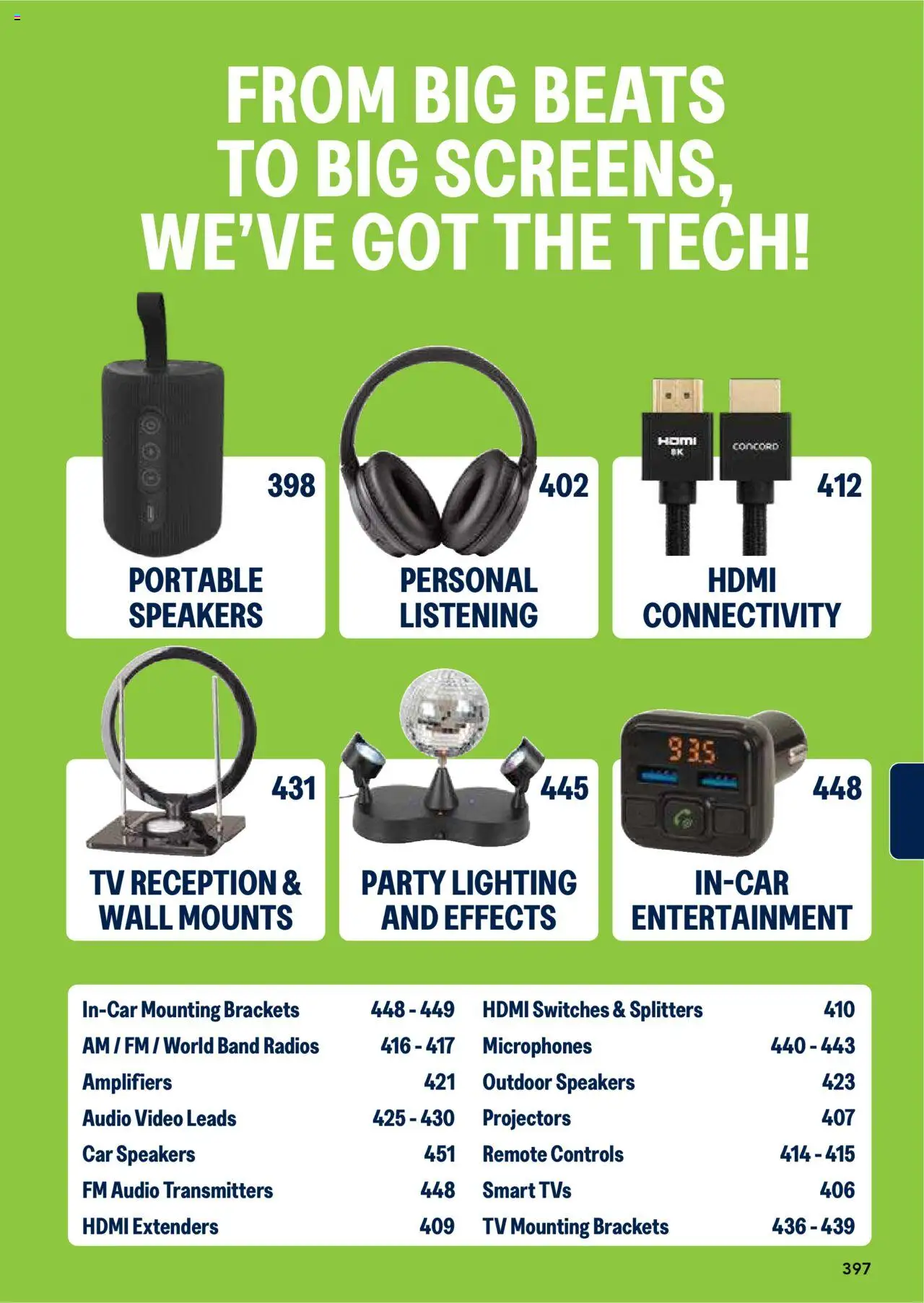 Jaycar catalogue - valid from 09/07/2025 | Page: 397 | Products: Tv, Audio, Portable, Lighting