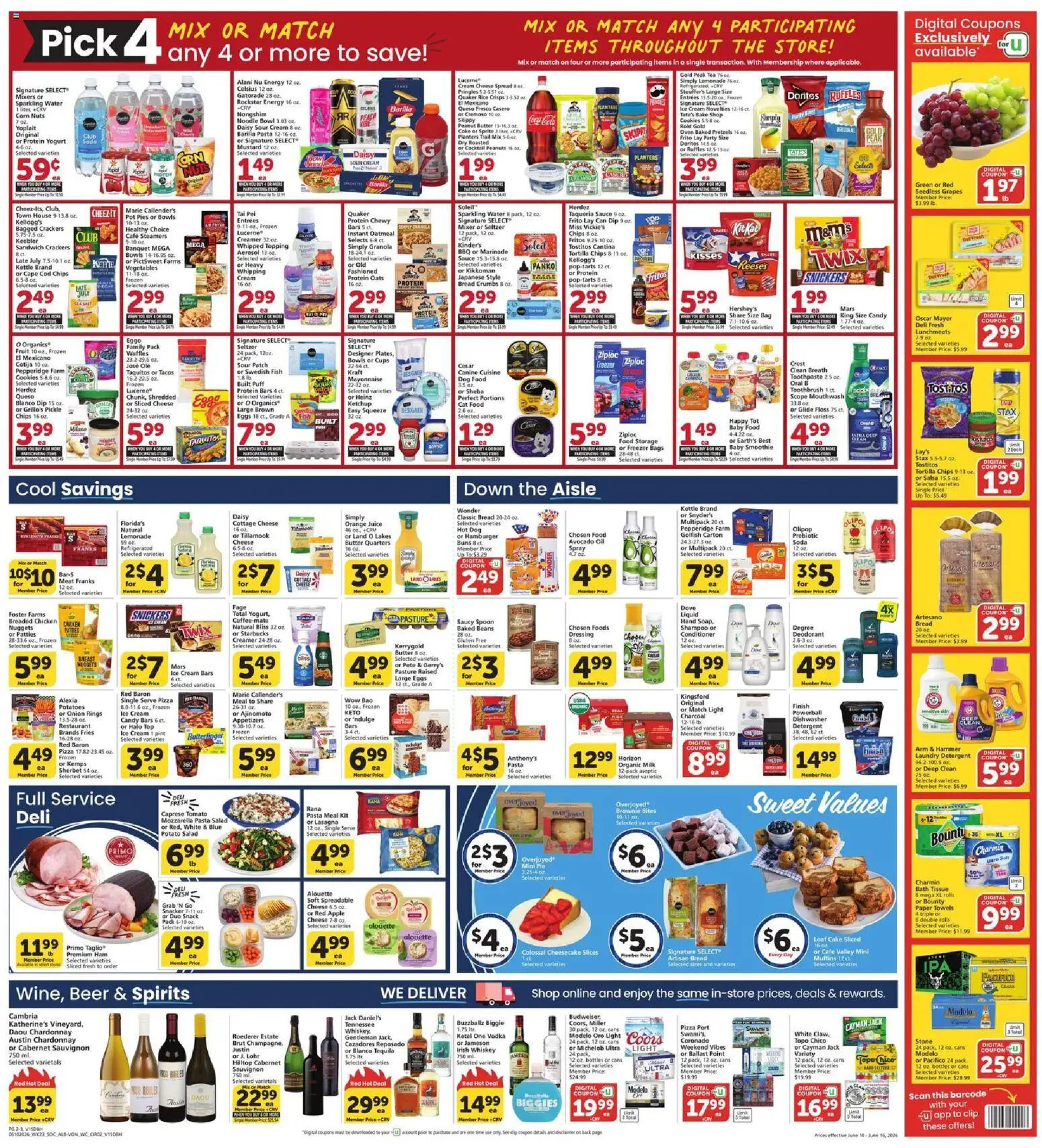 Vons Weekly Ad - valid from 10.06.2026 | Page: 3 | Products: Dog Food, Juice, Rice, Potatoes