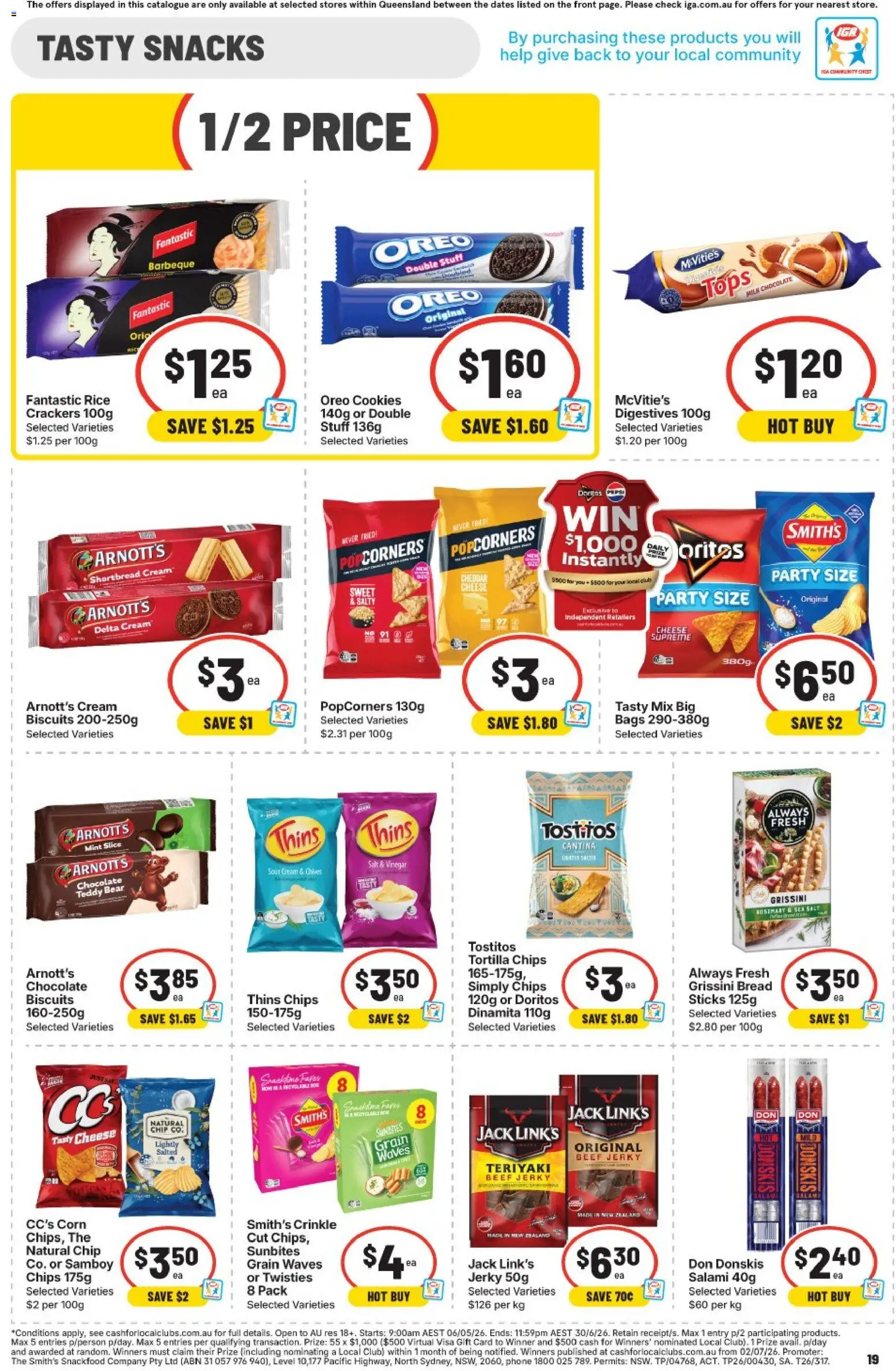 IGA catalogue - valid from 10.06.2026 | Page: 18 | Products: Beer, Coca Cola, Water, Sugar