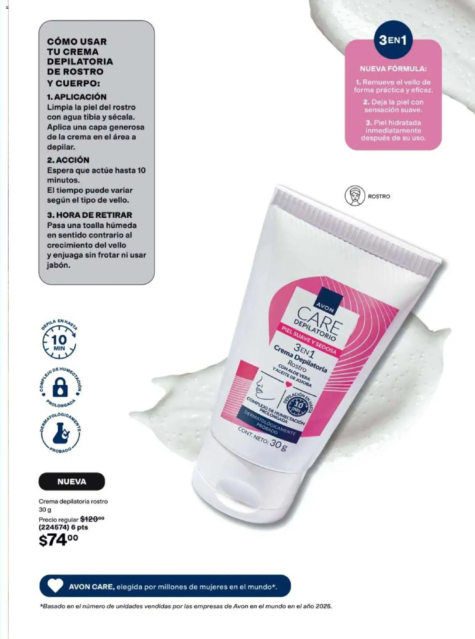 Nuevas ofertas de AVON válidas en toda la República Mexicana desde el 20/08/2026. ¡Encuentra las mejores ofertas en AVON campaña 12 2026! | Página: 125 | Productos: Crema, Agua, Toalla
