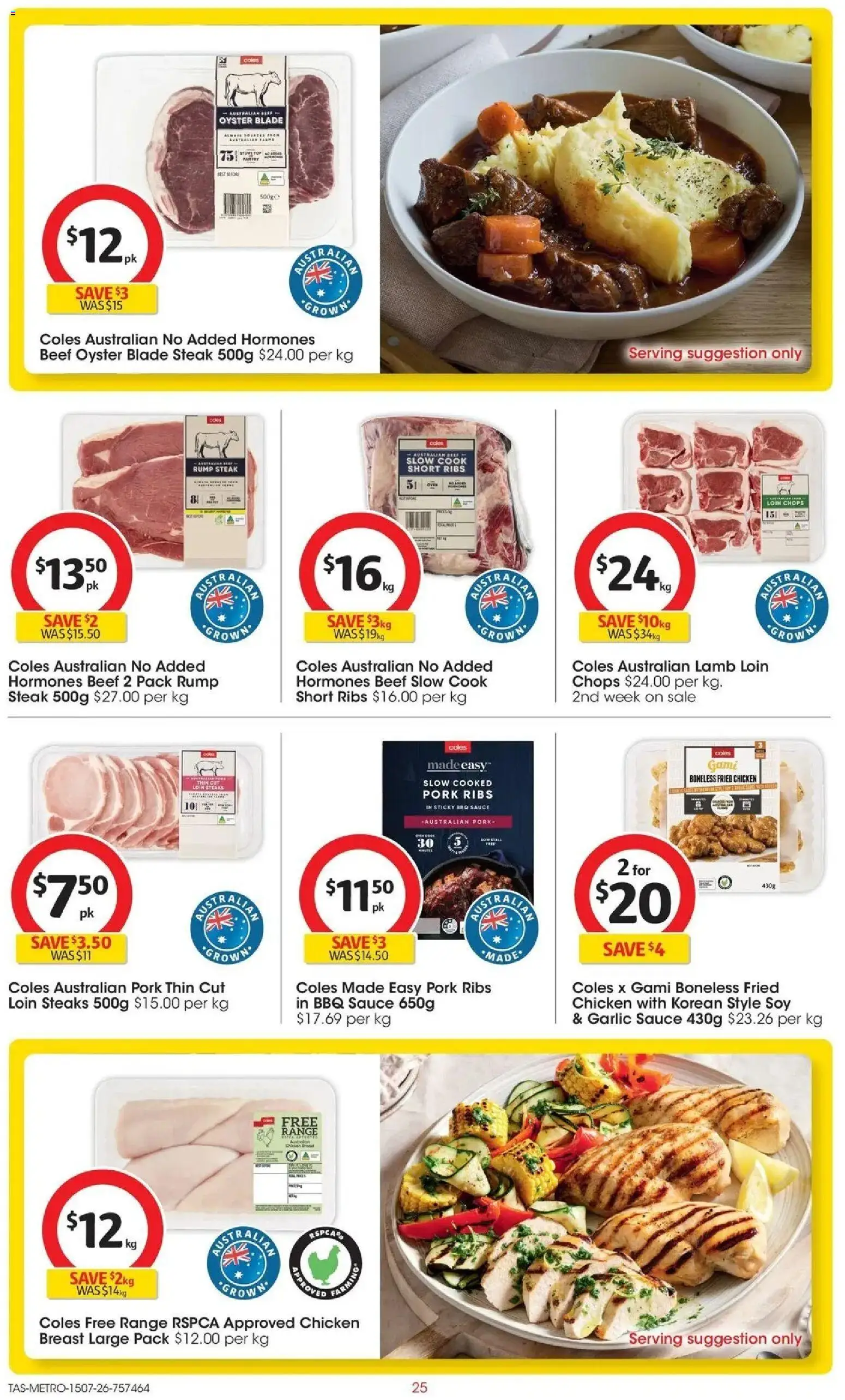 Coles catalogue - valid from 15/07/2026 | Page: 25 | Products: BBQ Sauce, Pork, Garlic, Oven