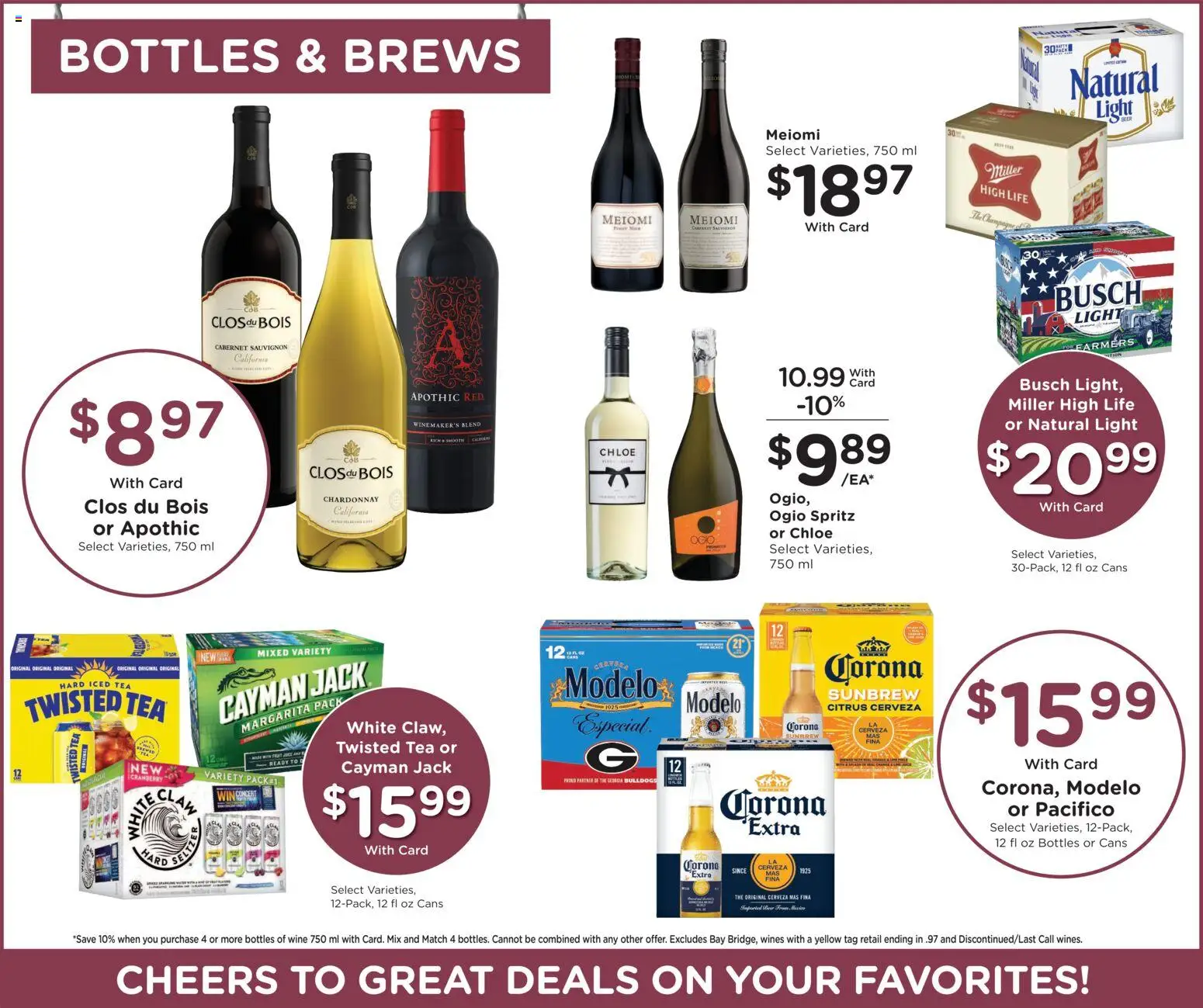Kroger Weekly Ad - valid from 08/26/2026 | Page: 13 | Products: Corona Extra, Wine, Tea, Iced tea