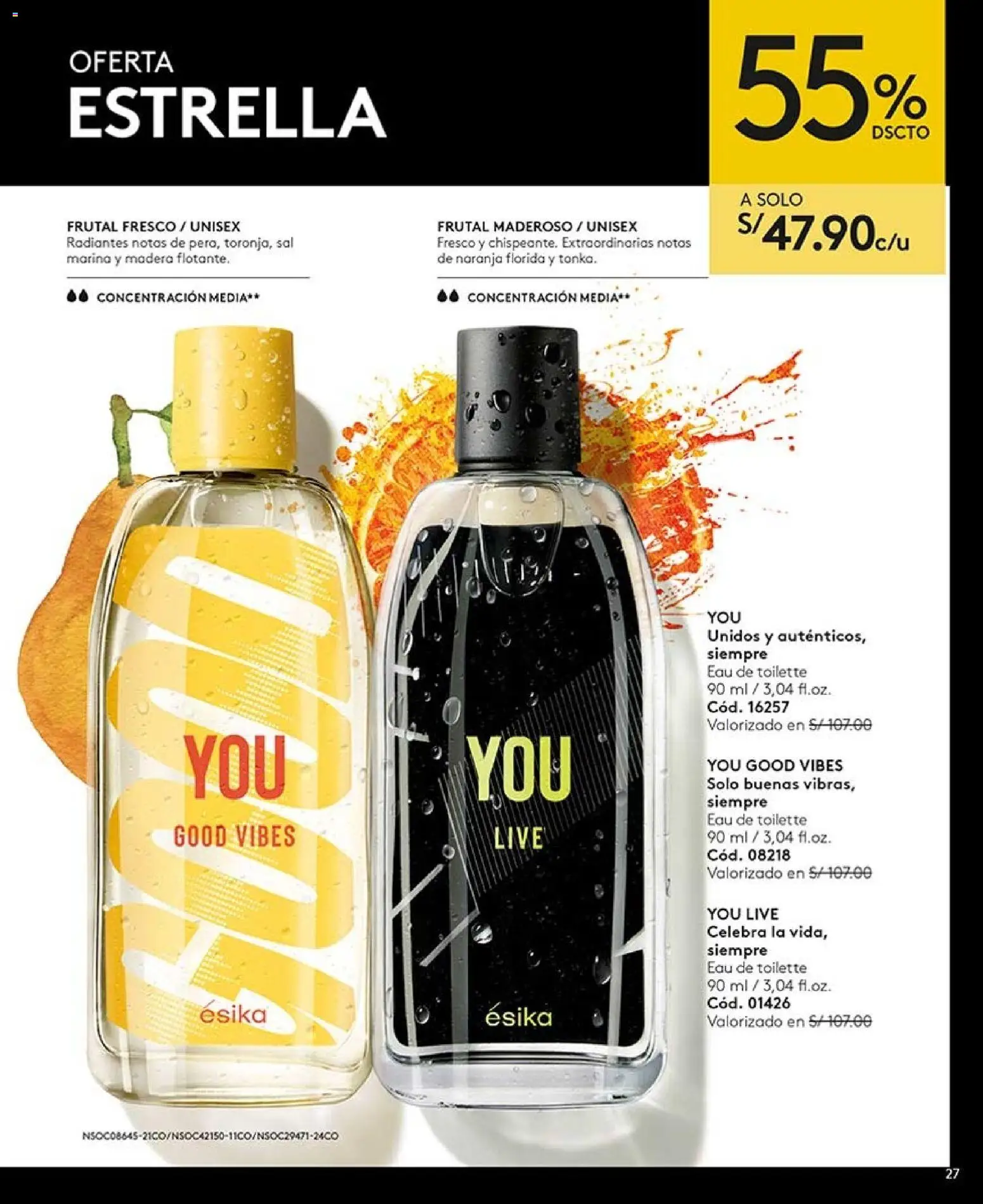 Catálogo Ésika válido desde 11/07/2026 | Página: 27 | Productos: Sal, EAU de Toilette