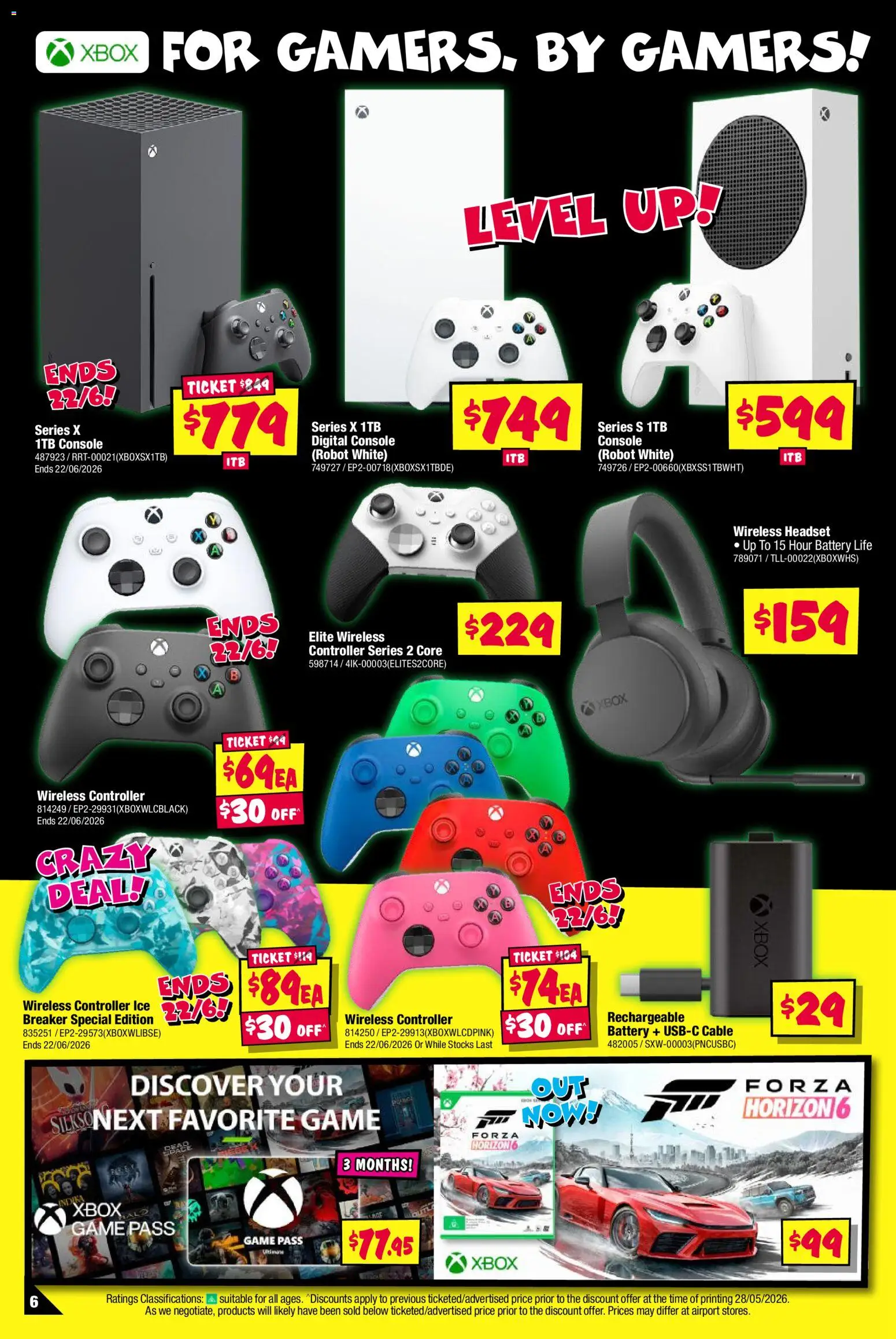 JB Hi-Fi catalogue - valid from 09.06.2026 | Page: 6 | Products: Controller, Headset, Cable, Game