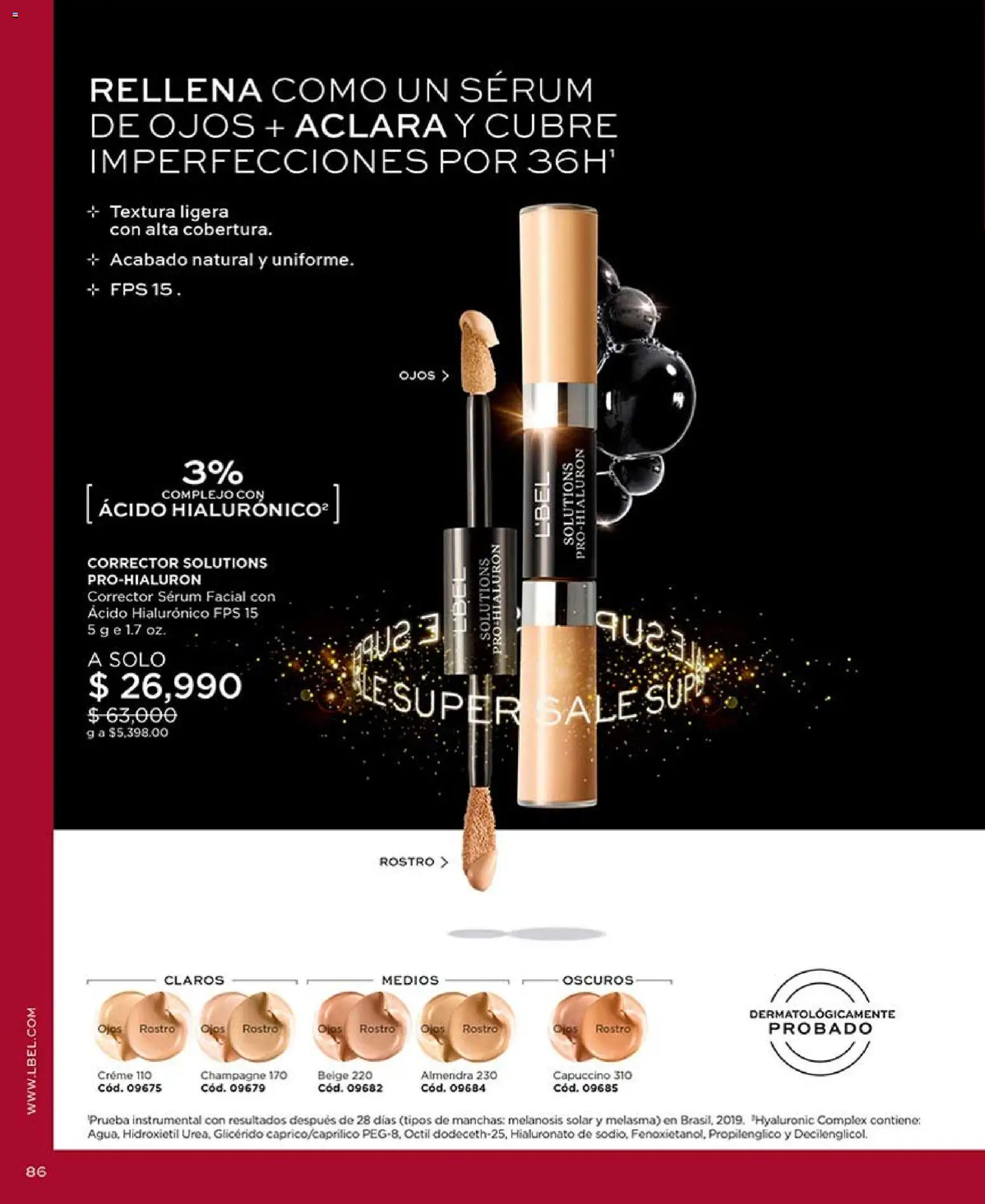 L'Bel revista - valida desde el 13.04.2026 | Página: 88 | Productos: Almendra, Serum, Corrector