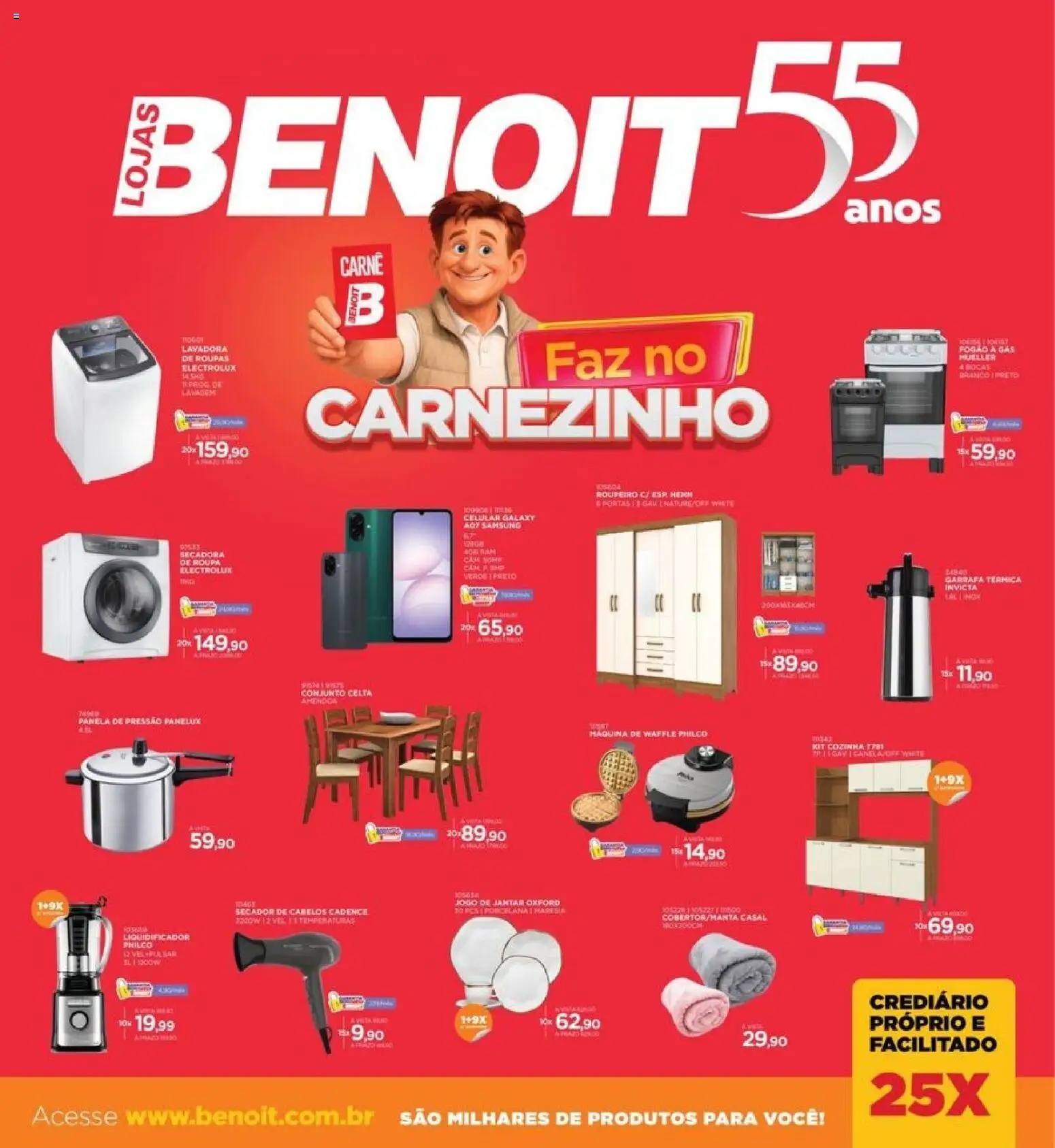 Benoit Folheto - válido de 01.04.2026 | Página: 1 | Produtos: Máquina de waffle, Panela de pressão, Carne, Roupas