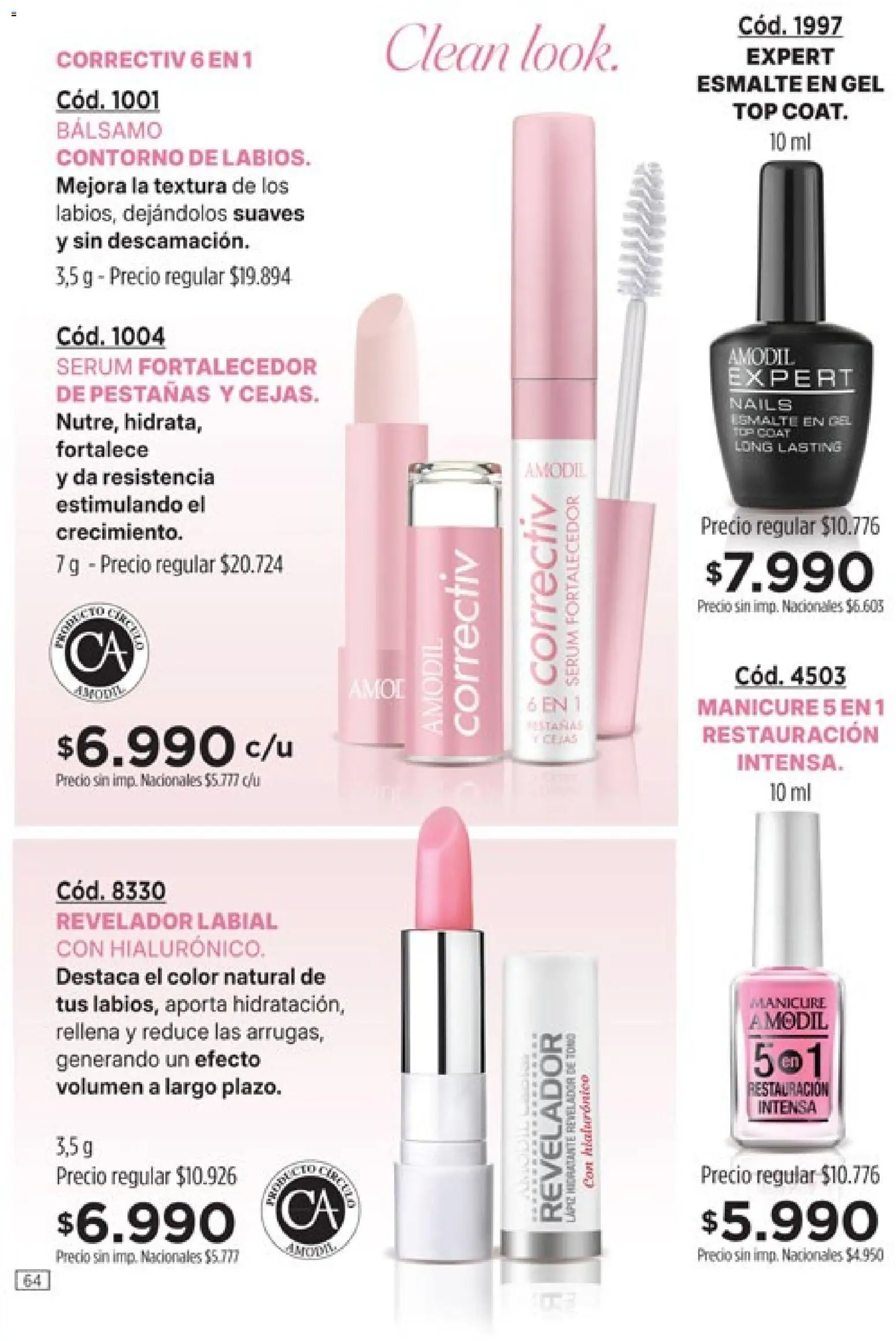 Catálogo Amodil Campaña 14 │ válido desde el 07/08/2026 | Página: 64 | Productos: Top, Serum, Contorno, Bálsamo