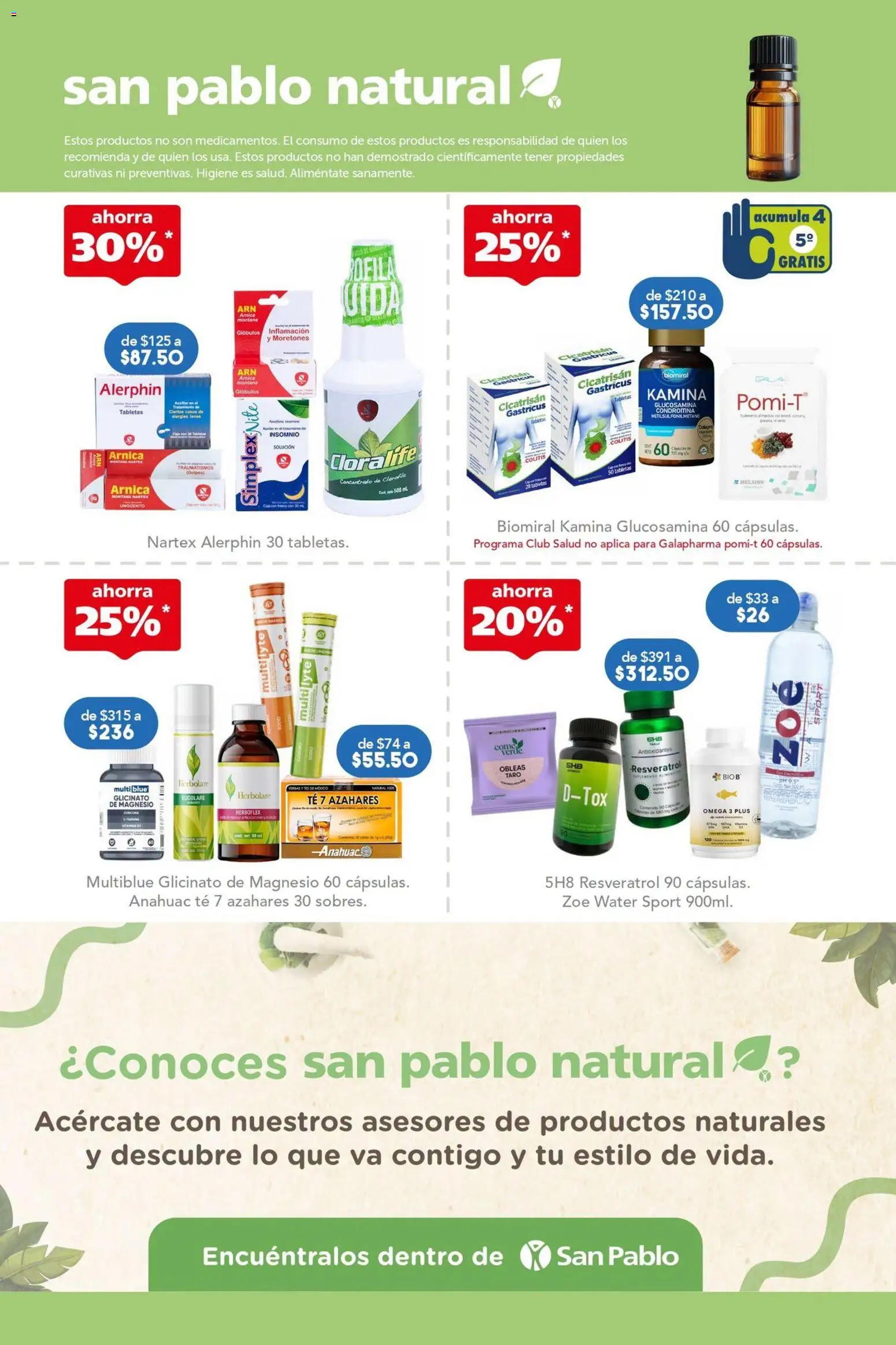Nuevas ofertas de Farmacia San Pablo válidas en toda la República Mexicana desde el 11/10/2026. ¡Encuentra las mejores ofertas en Farmacia San Pablo catálogo! | Página: 10