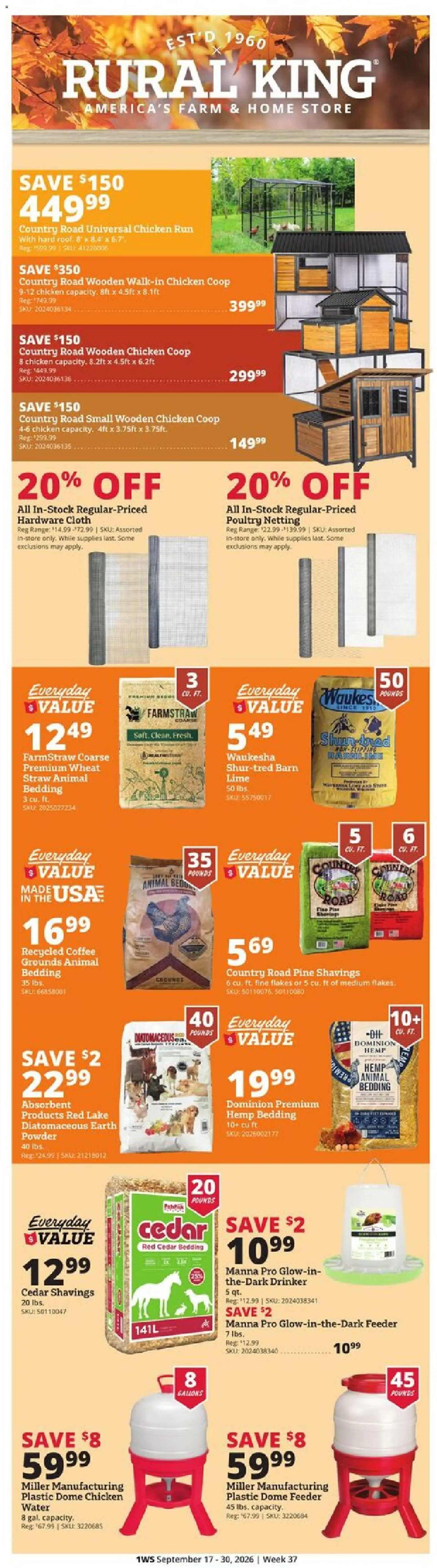Rural King Weekly Ad - valid from 09/17/2026 | Page: 1