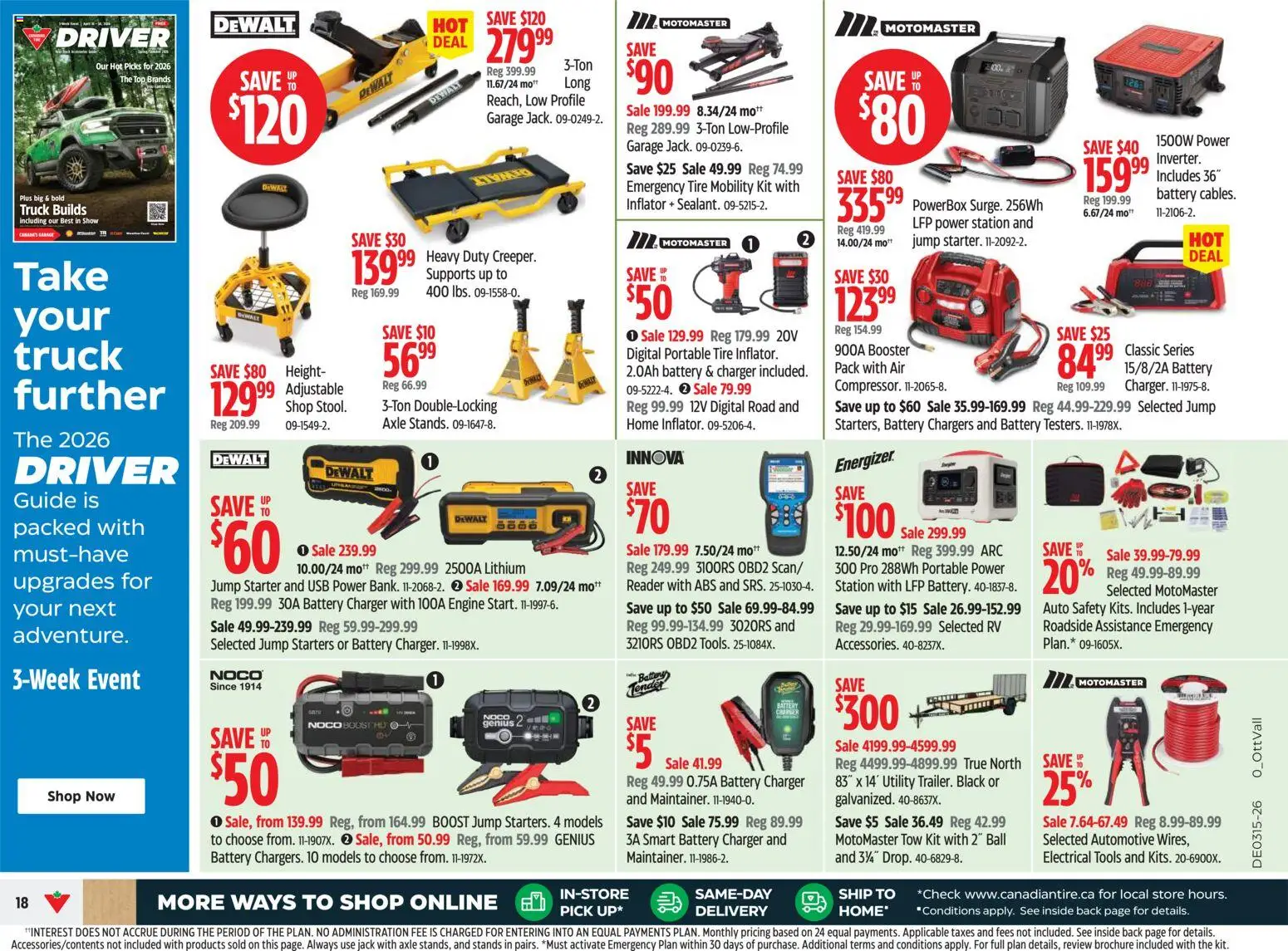 Canadian Tire flyer valid from 09.04.2026 | Page: 18 | Products: Battery