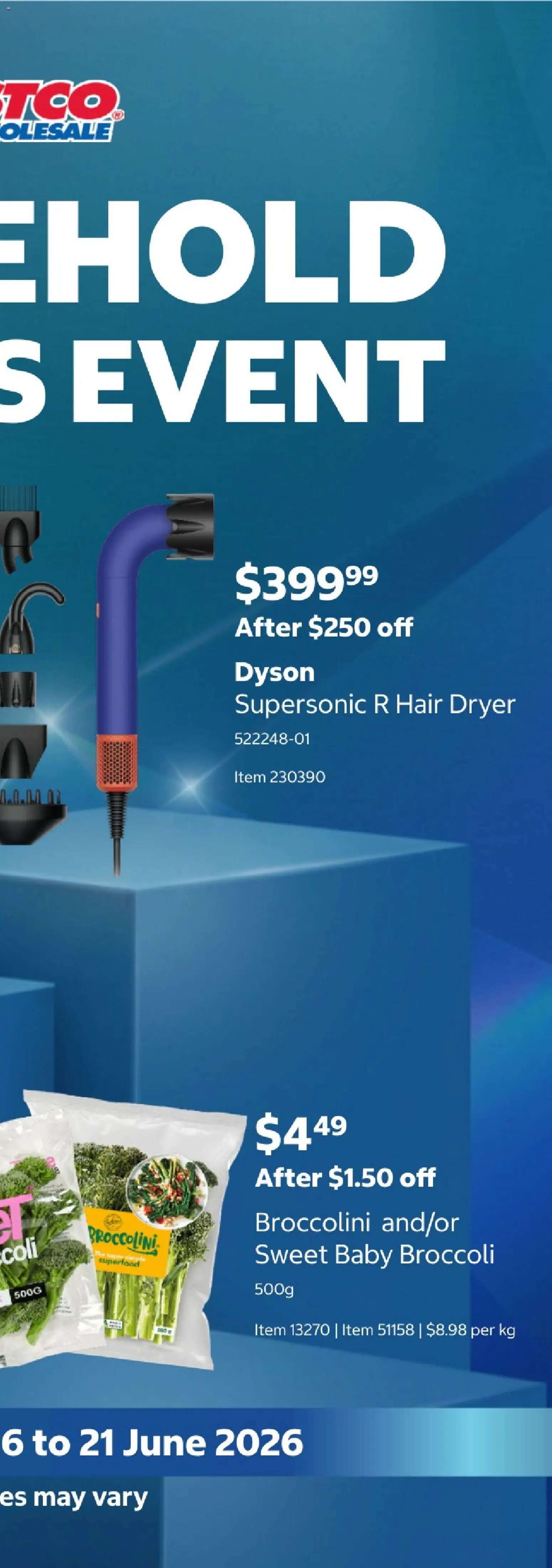 Costco catalogue - valid from 18.06.2026 | Page: 2 | Products: Dryer, Hair dryer