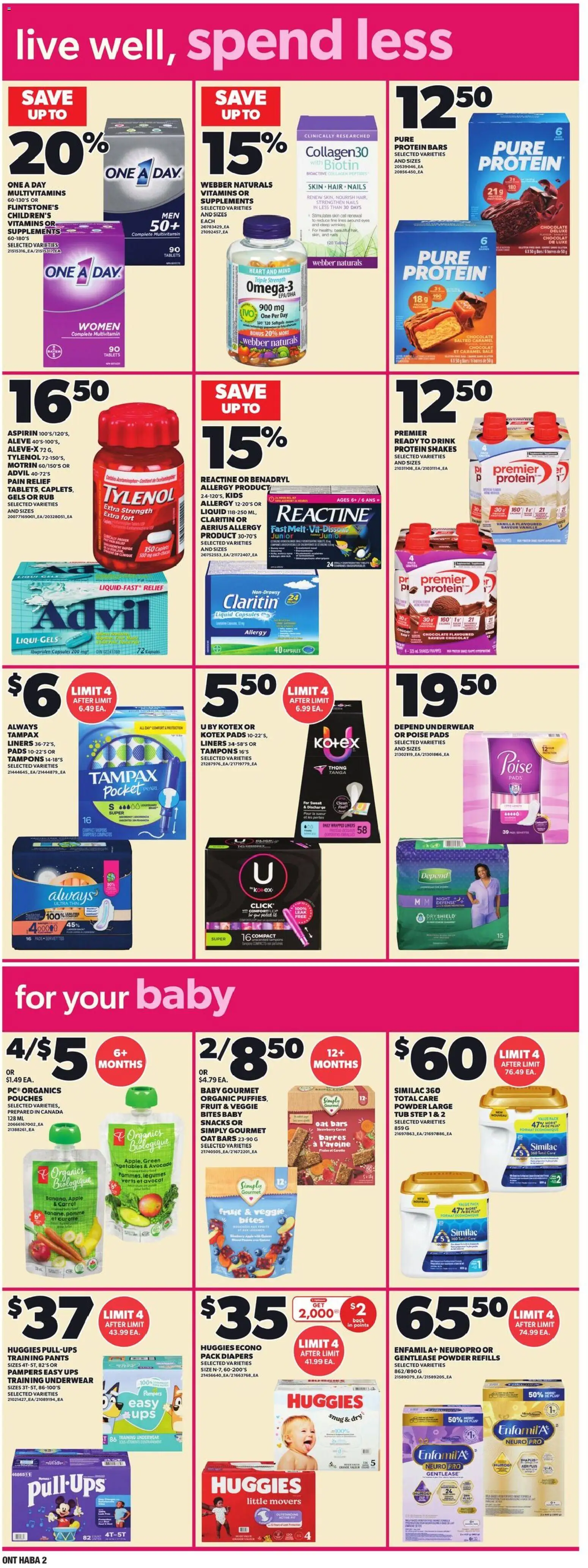 Zehrs flyer valid from 04.06.2026 | Page: 14 | Products: Tablet, Powder, Chocolate, Pants