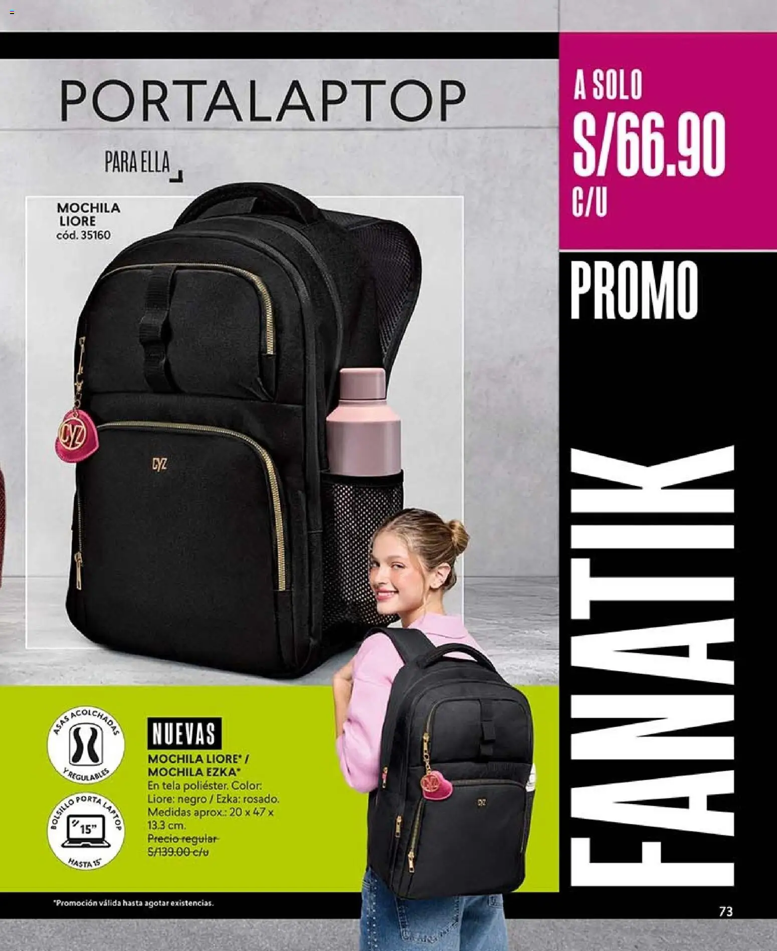 Catálogo CyZone válido desde 09/09/2026 | Página: 73 | Productos: Mochila, Laptop