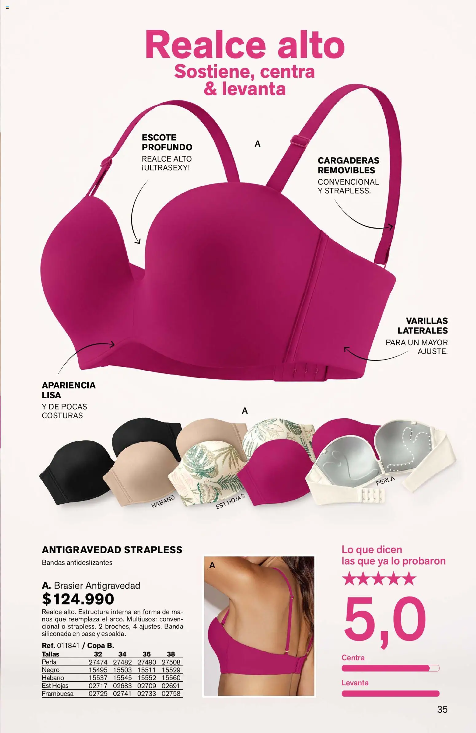 Leonisa revista - valida desde el 11/09/2026 | Página: 35 | Productos: Brasier