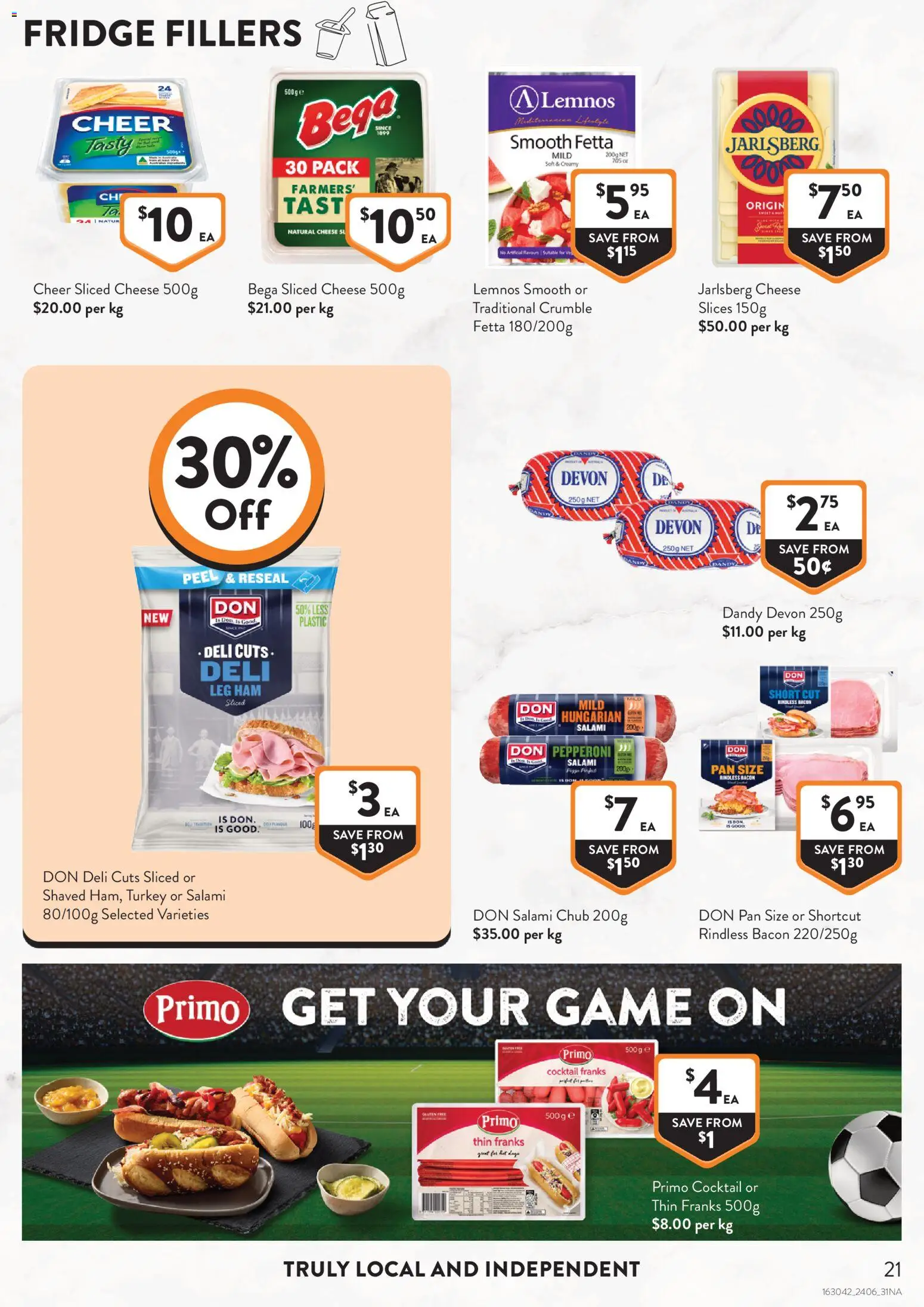 Foodworks catalogue - valid from 24/06/2026 | Page: 21 | Products: Bacon, Cheese, Turkey, Game