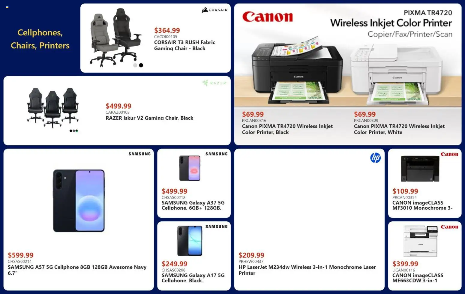 Canada Computers flyer valid from 08.05.2026 | Page: 13 | Products: Printer, Chair