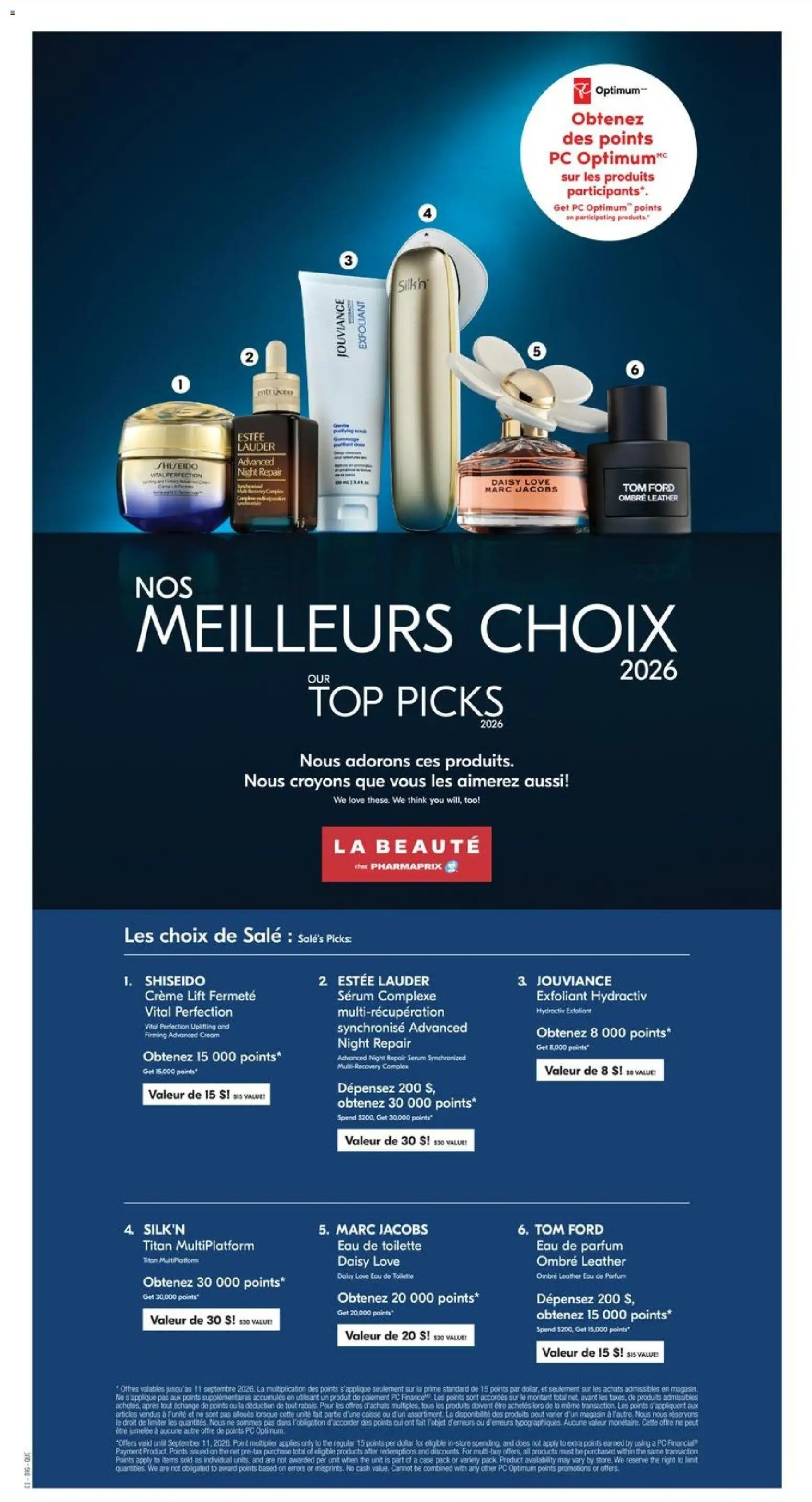 Pharmaprix flyer valid from Aug 14, 2026 | Page: 20 | Products: PC, Case, Eau de toilette, Toilette