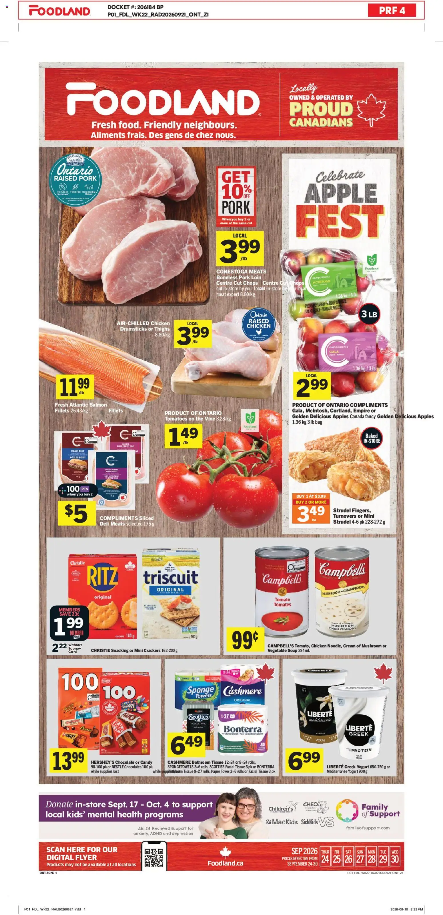Foodland flyer valid from Sep 24, 2026 | Page: 1