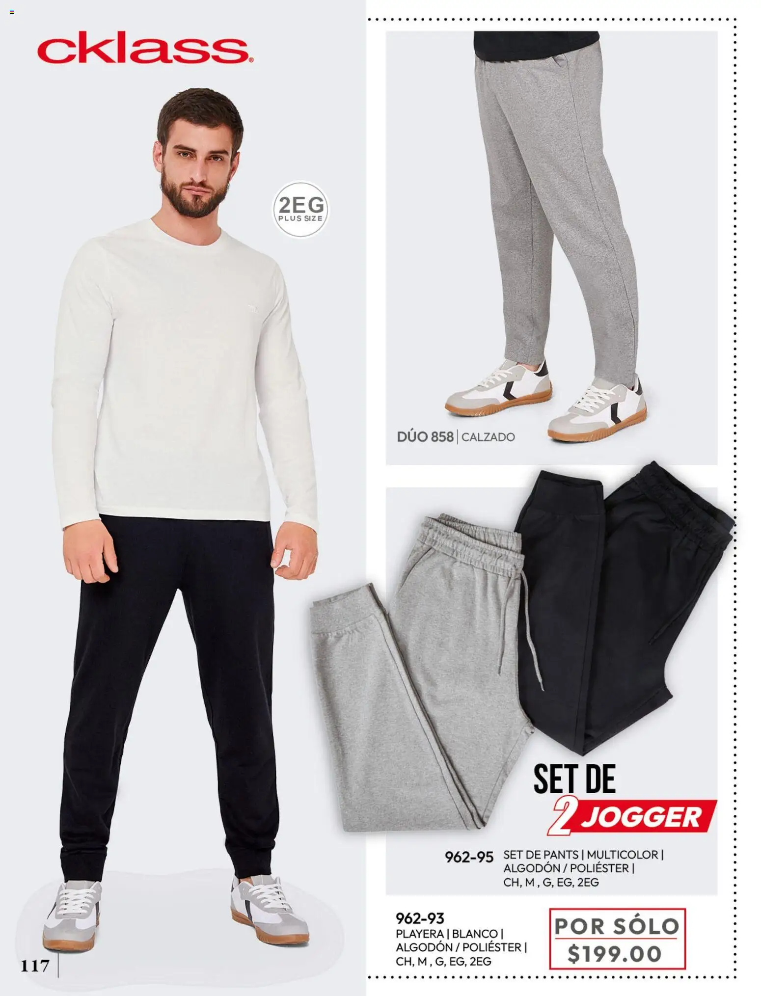 Nuevas ofertas de Cklass válidas en toda la República Mexicana desde el 08/07/2026. ¡Encuentra las mejores ofertas en Cklass catálogo Ropa caballero! | Página: 118 | Productos: Algodón, Playera, Pants