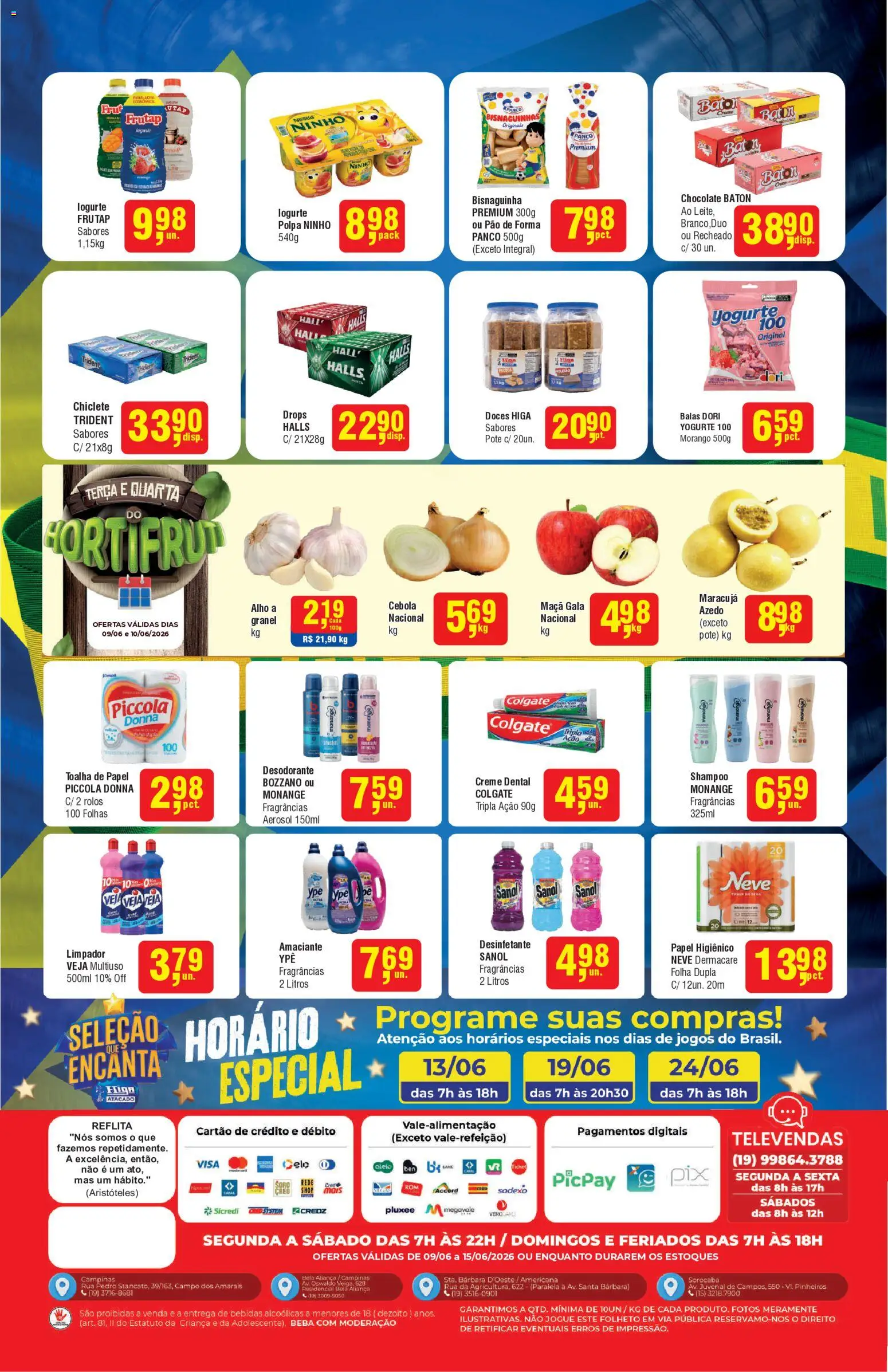 Higa Atacado Folheto - válido de 09.06.2026 | Página: 2 | Produtos: Shampoo, Maracujá, Aliança, Pão de forma