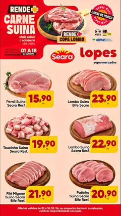 Lopes Supermercados ofertas Carne - Pré-Visualização do folheto da loja Lopes Supermercados, válido de 01/10/2026
